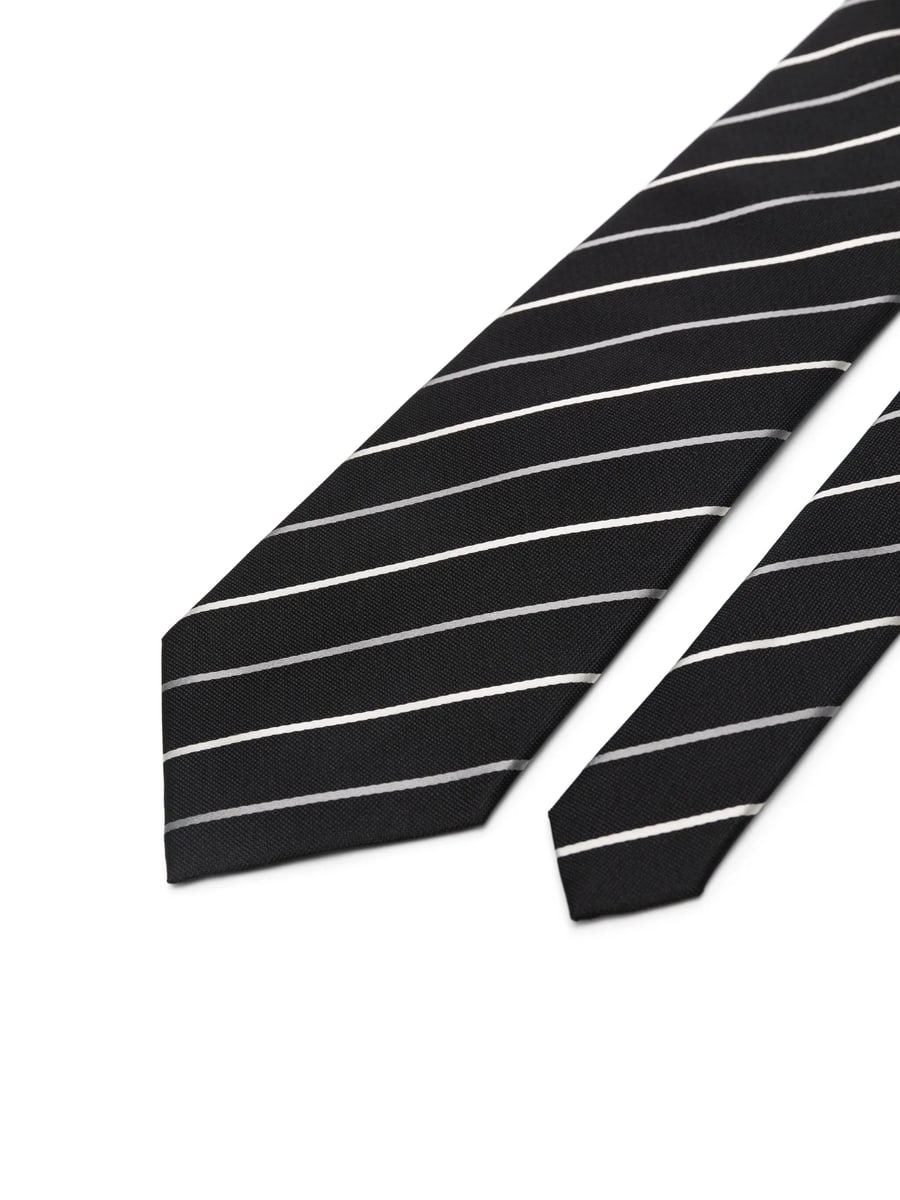 Saint Laurent Saint Laurent Patterned-jacquard Tie, view 4