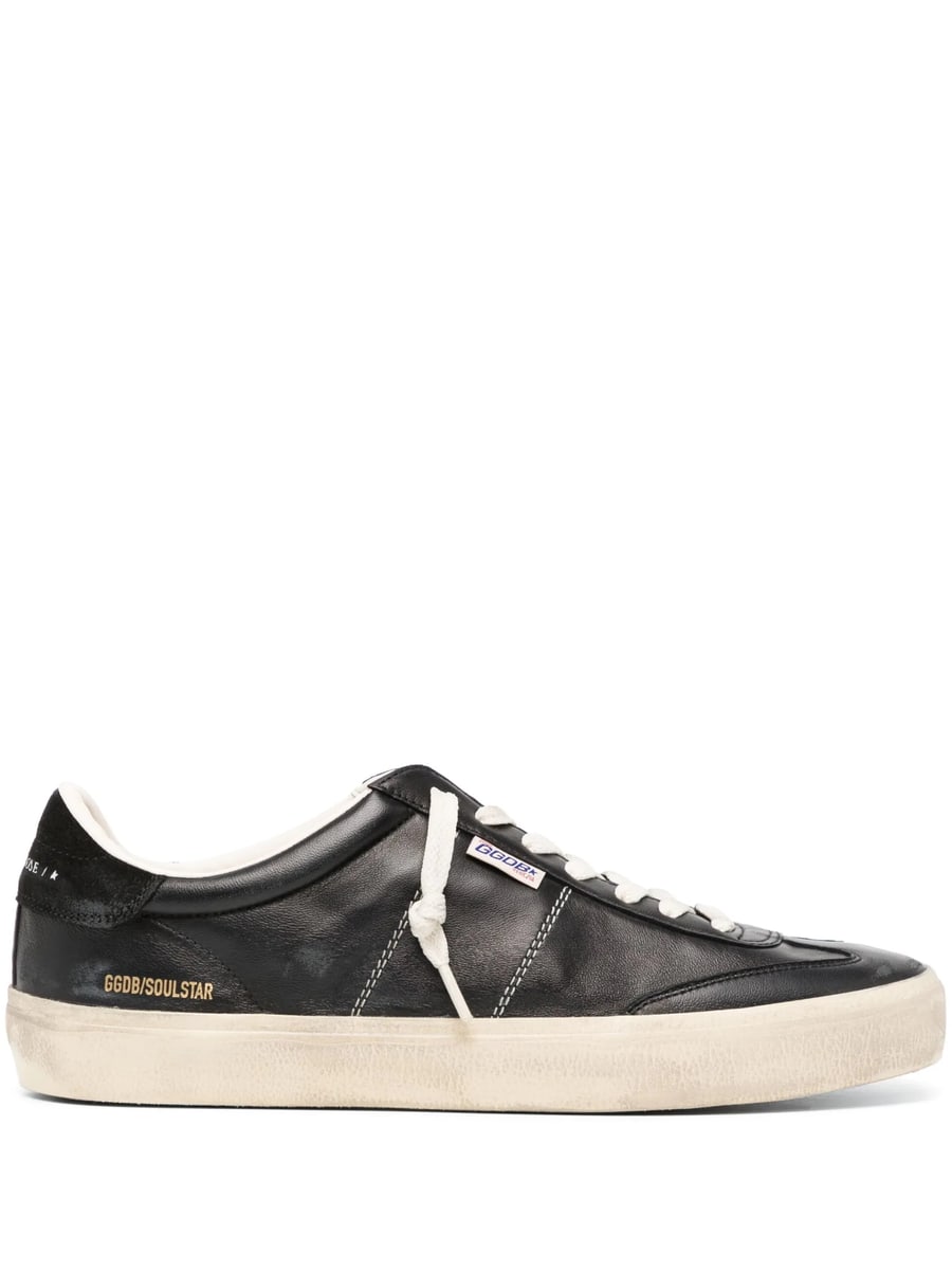 Golden Goose Golden Goose Soul Star Trainers In Black Bio-based Nappa