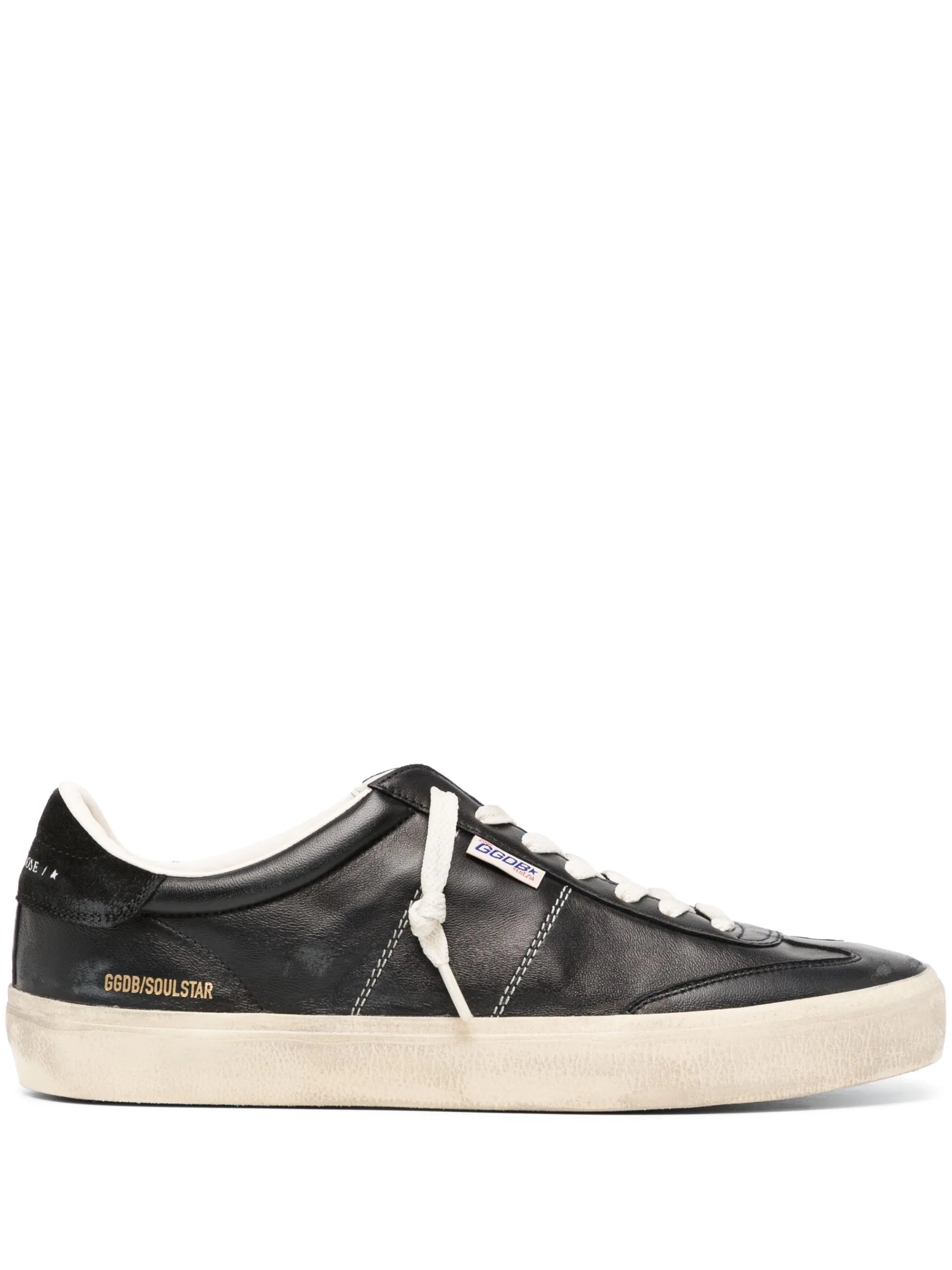 Golden Goose Golden Goose Soul Star Trainers In Black Bio-based Nappa