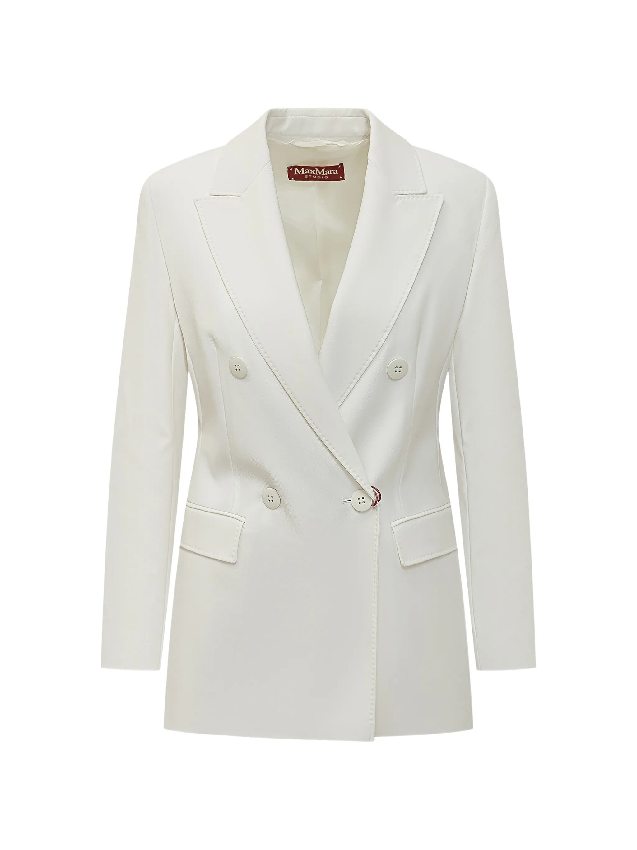 Max Mara Studio Max Mara Studio Double-breasted Silk Jacket