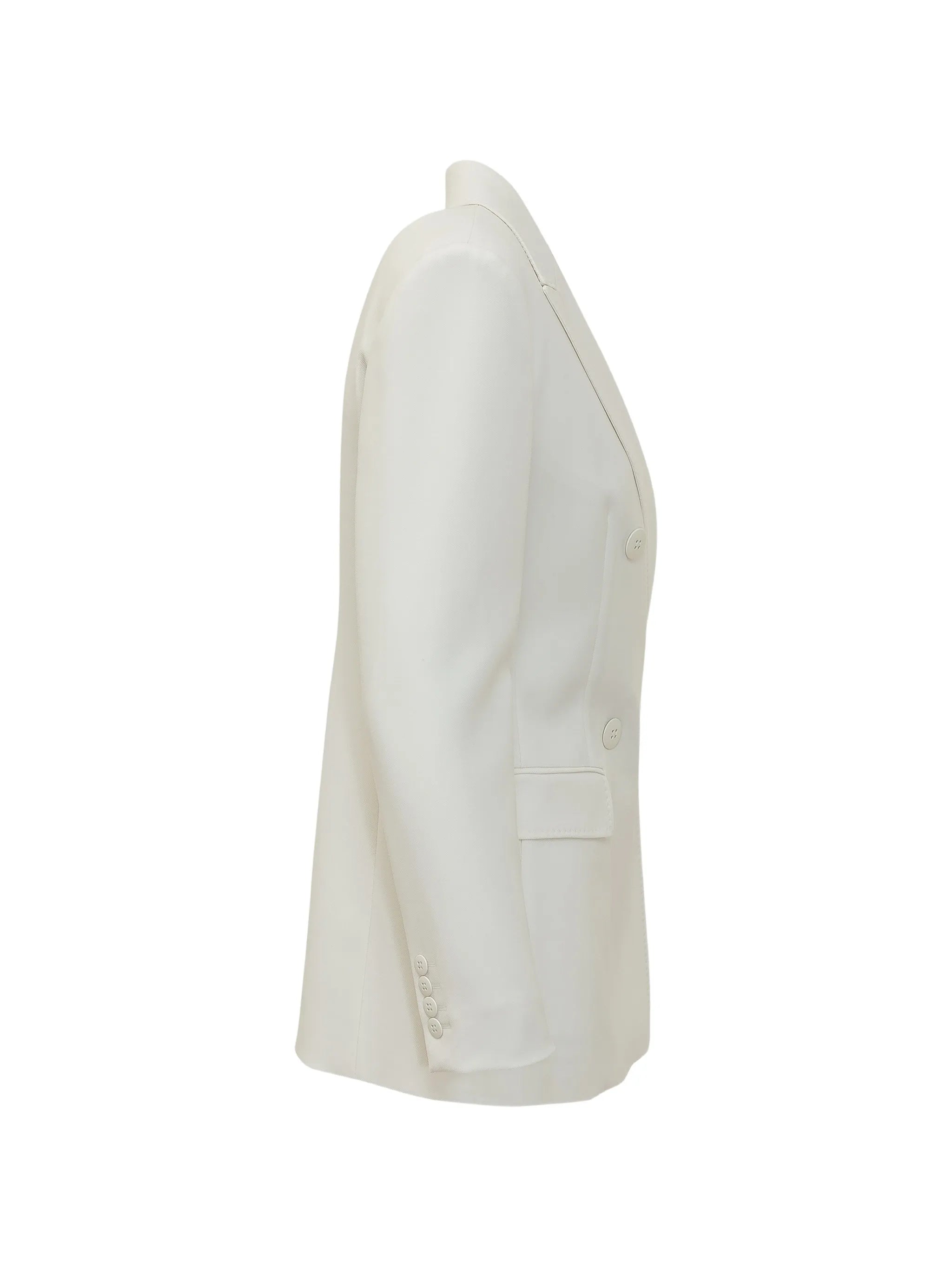 Max Mara Studio Max Mara Studio Double-breasted Silk Jacket, view 2
