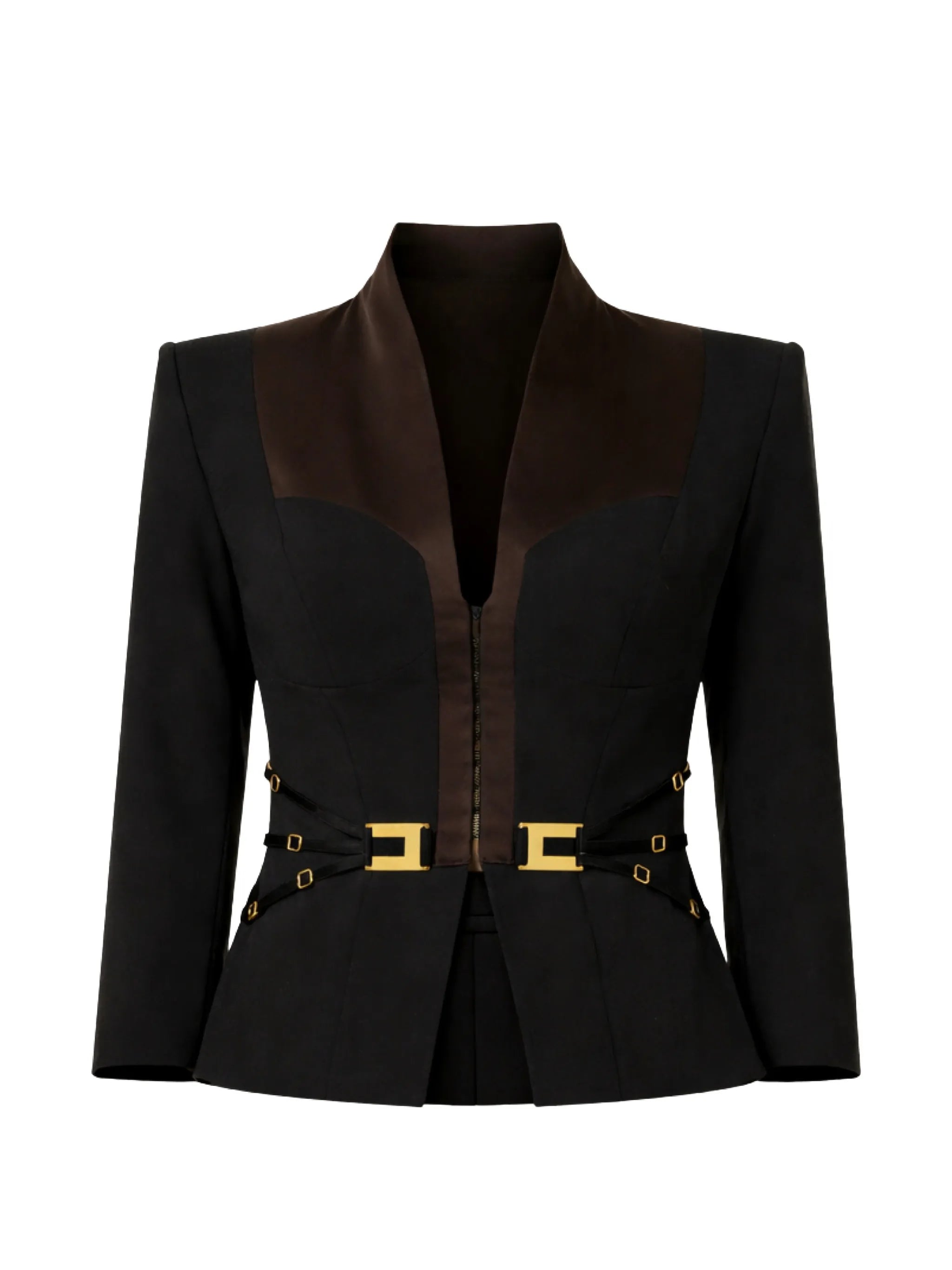 Elisabetta Franchi Elisabetta Franchi V-neck Buckle Blazer