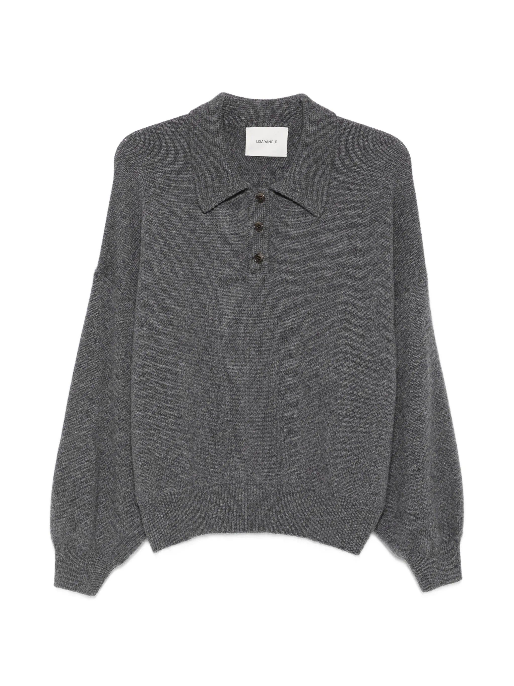 Lisa Yang Lisa Yang Etta Button-fastening Polo-collar Sweater
