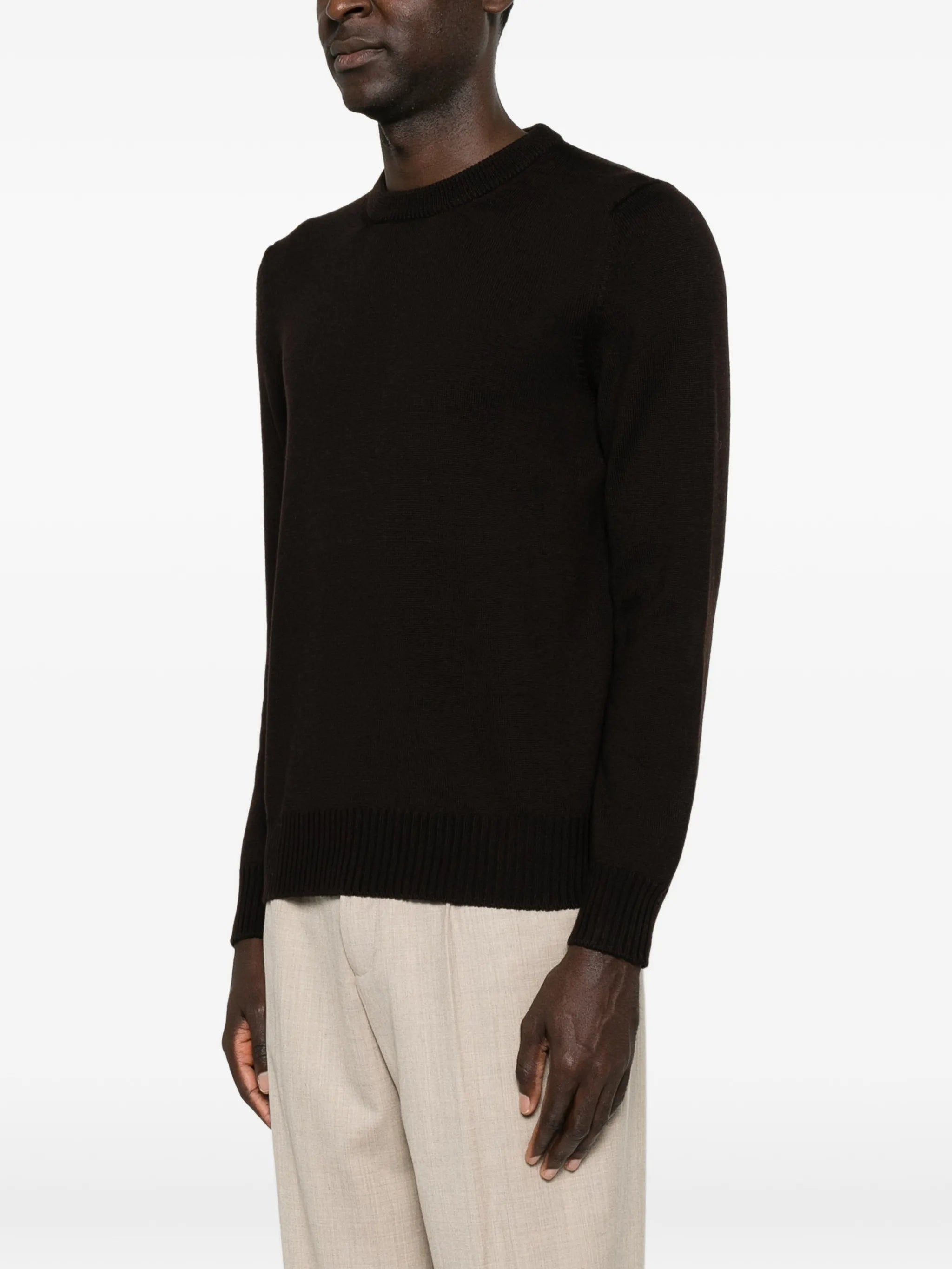 Fileria Fileria Ribbed-trim Sweater, view 2