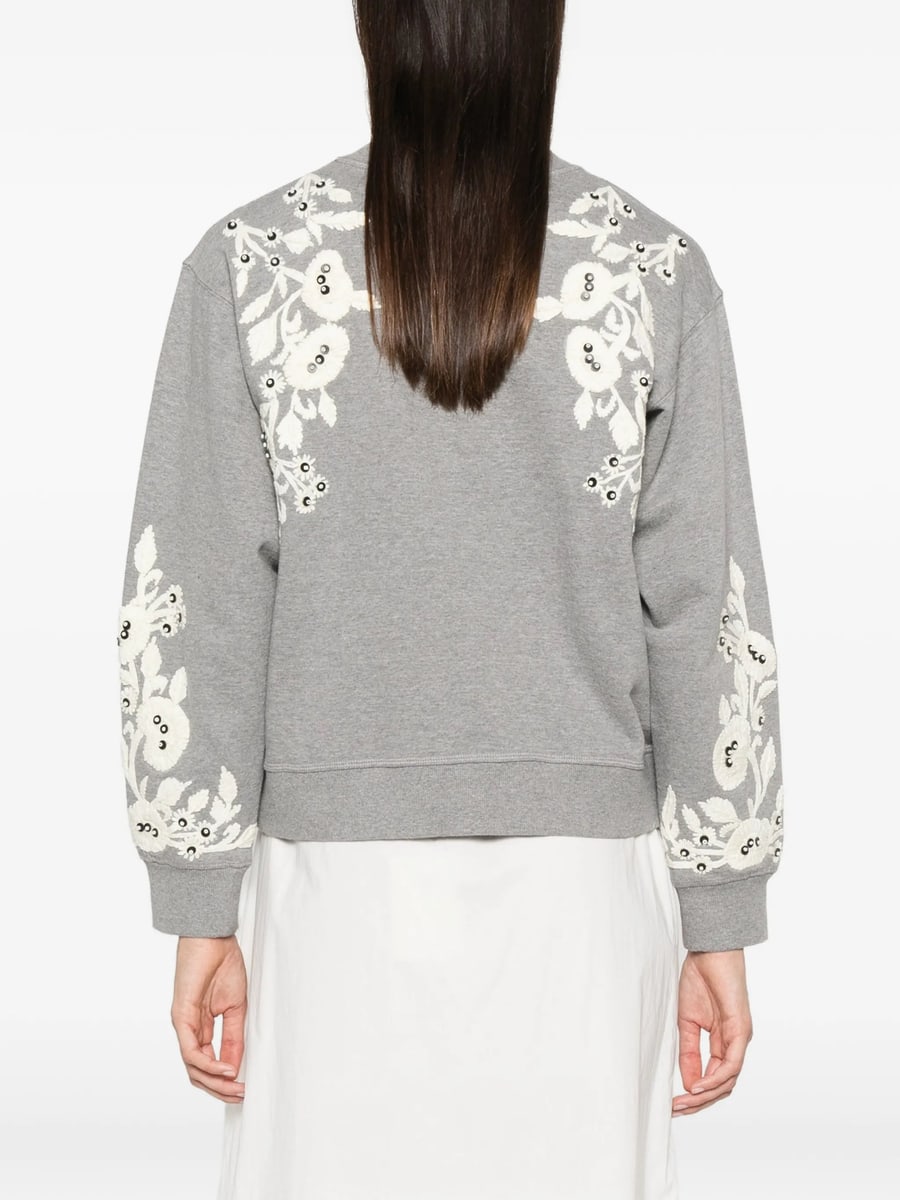 Sea Sea Floral-embroidered Sweatshirt, view 2