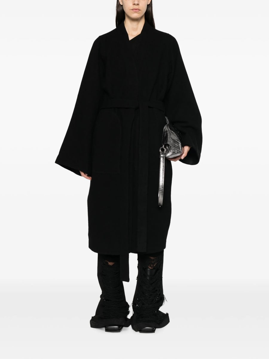 Rick Owens Rick Owens Belted Oversized Coat, view 4