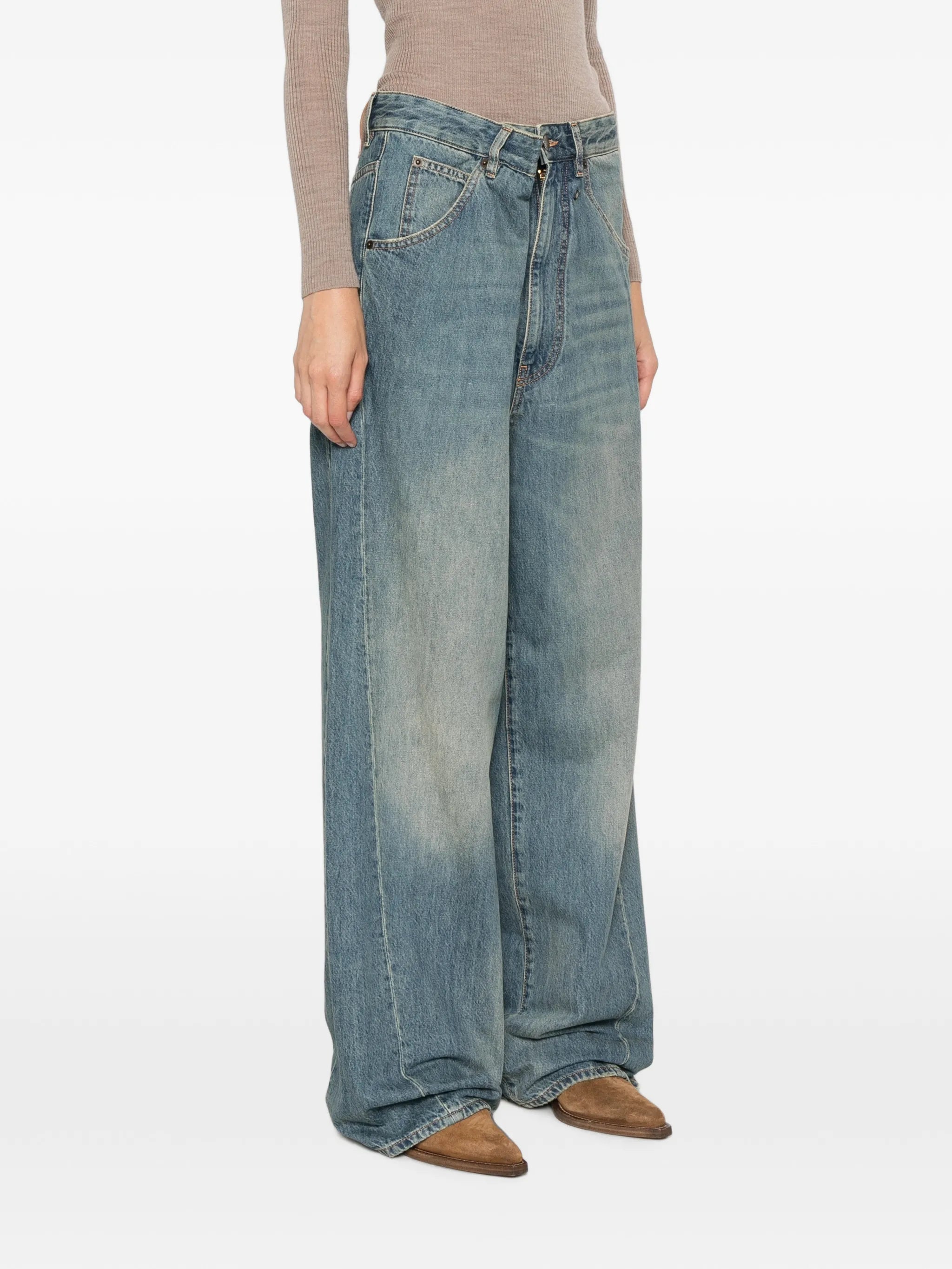 Darkpark Darkpark Asymmetric-waist Jeans, view 2