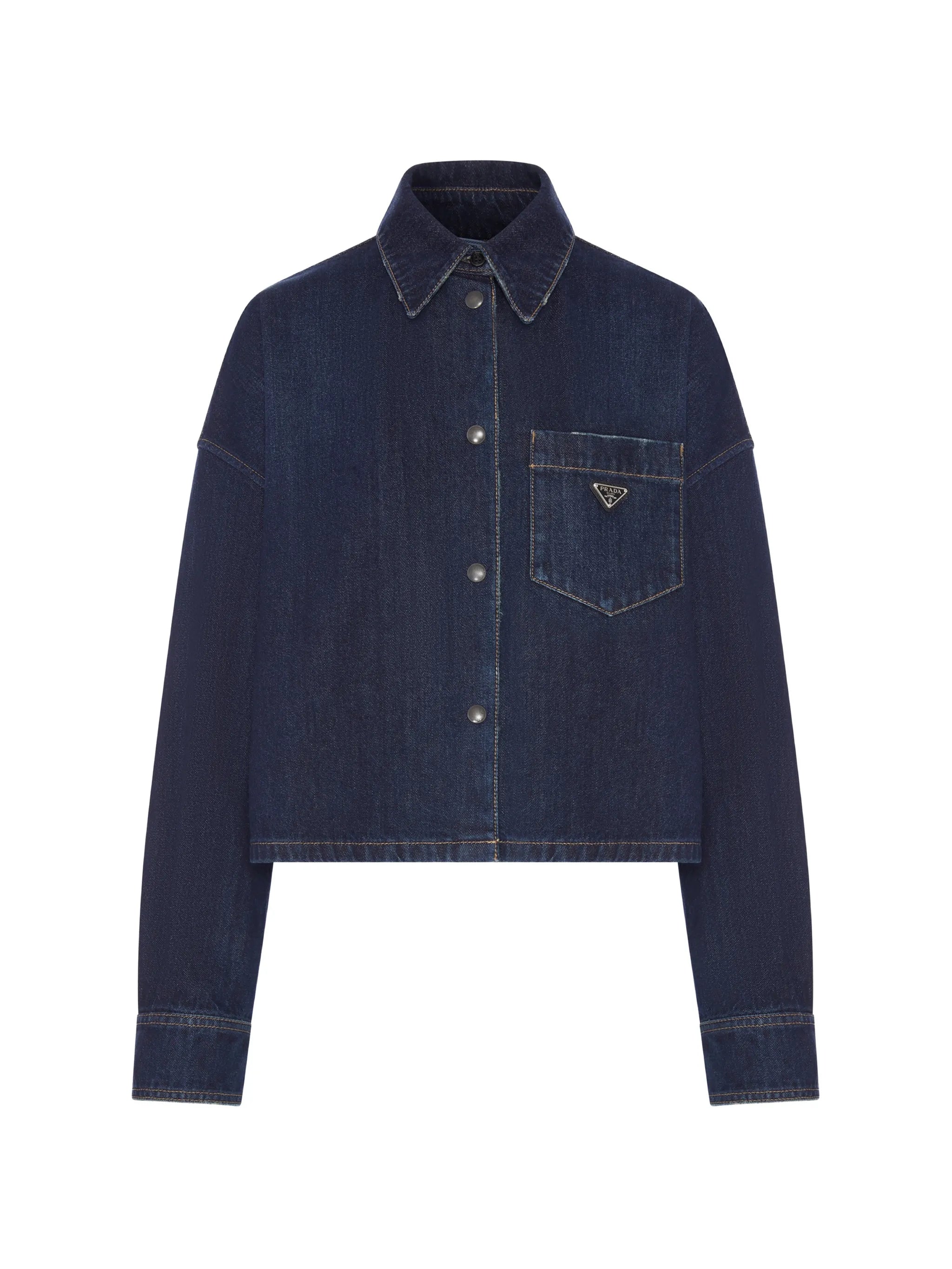 Prada Prada Logo-plaque Denim Jacket