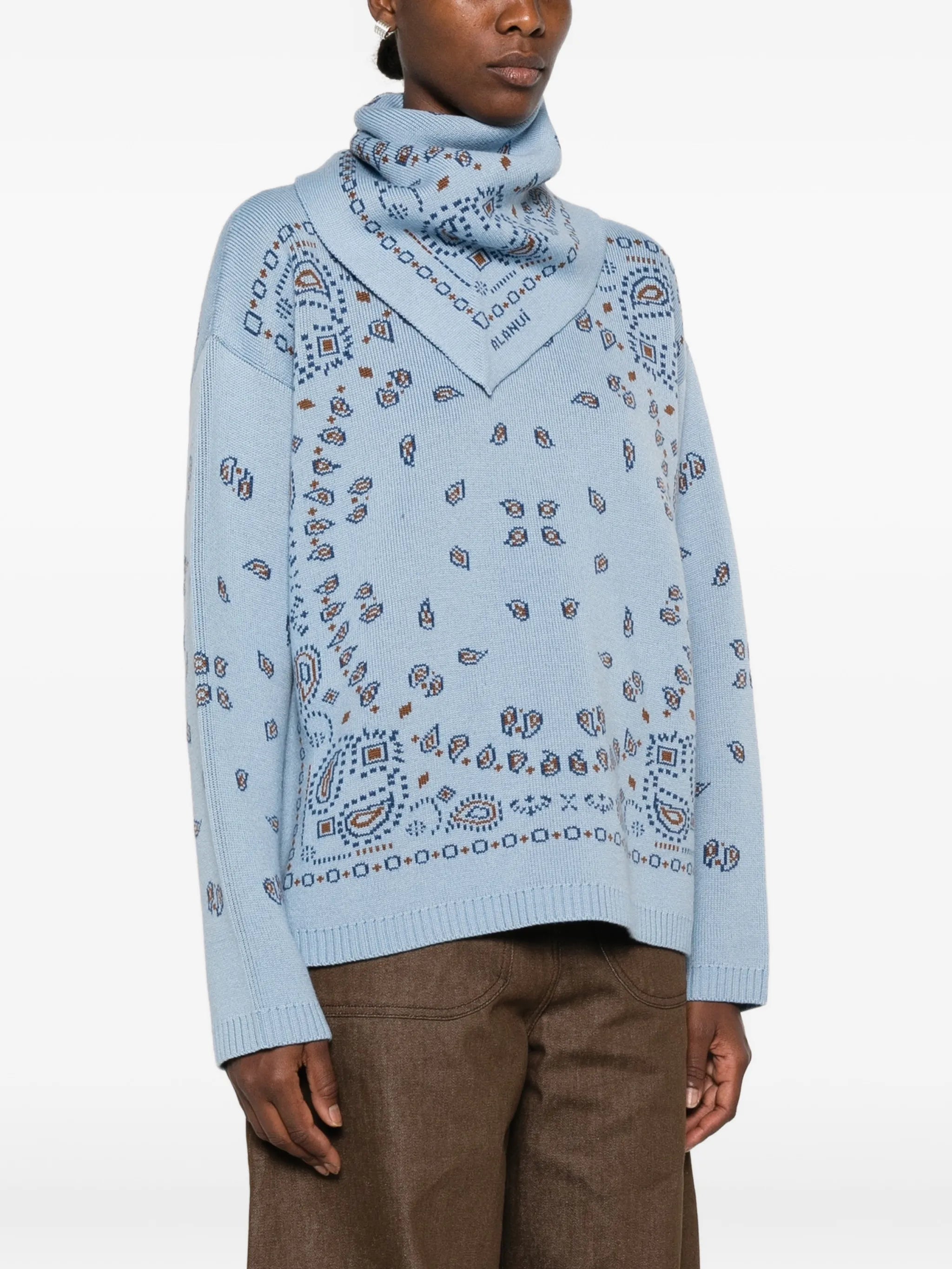 Alanui Alanui Bandana-jacquard Sweater, view 2