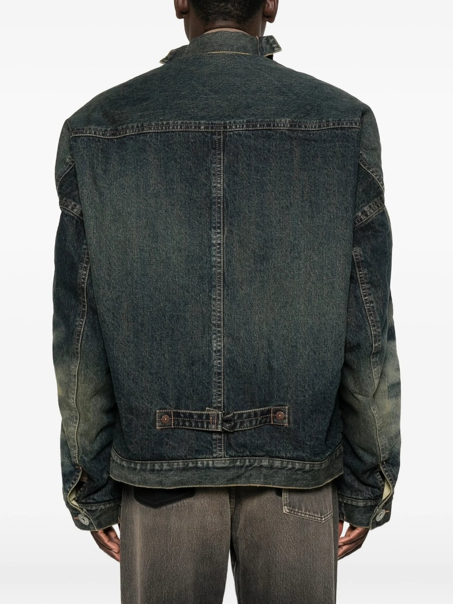 Maison Mihara Yasuhiro Maison Mihara Yasuhiro Quilted Layered-denim Jacket, view 5