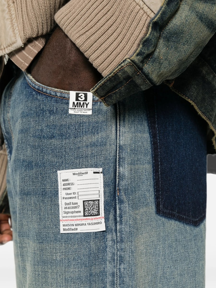 Maison Mihara Yasuhiro Maison Mihara Yasuhiro Faded Patchwork Jeans, view 2