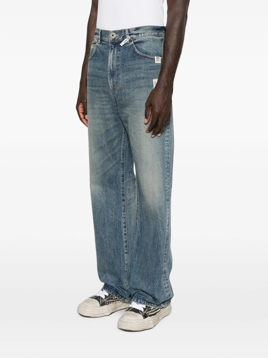 Maison Mihara Yasuhiro Maison Mihara Yasuhiro Faded Patchwork Jeans, view 3