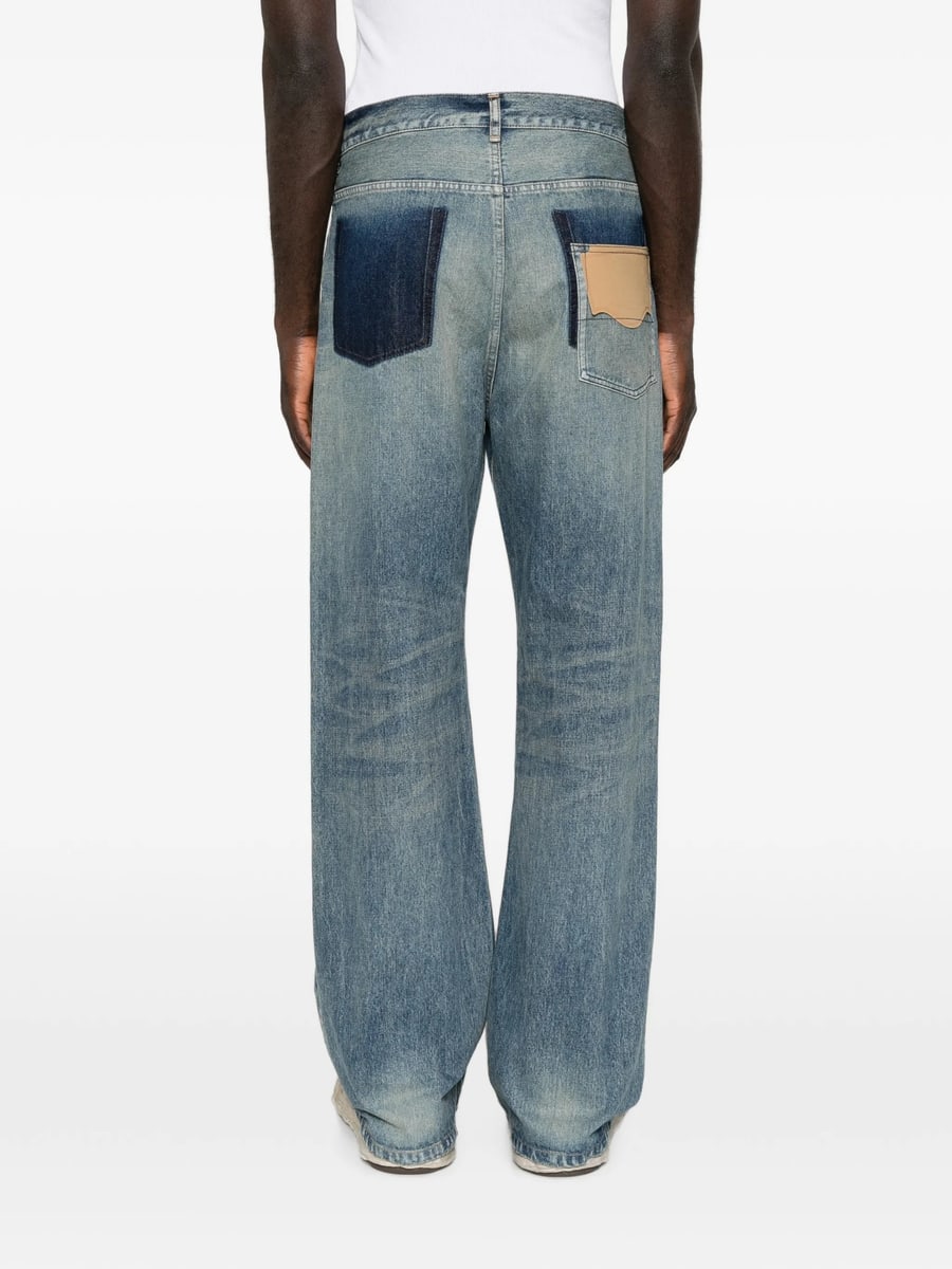 Maison Mihara Yasuhiro Maison Mihara Yasuhiro Faded Patchwork Jeans, view 5