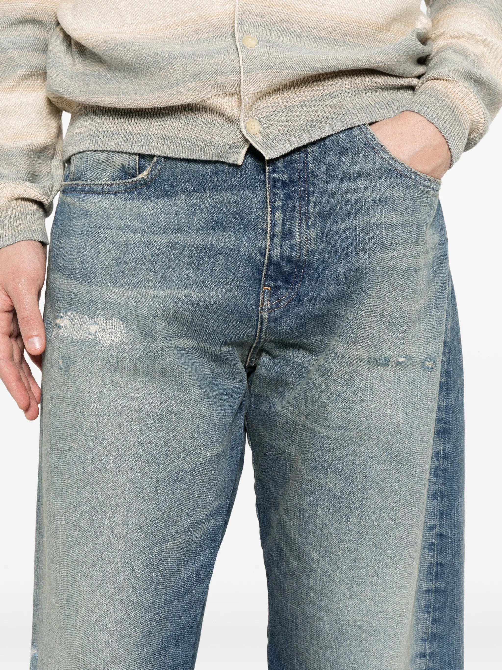 Sunflower Sunflower Twisted Distressed Jeans, view 2