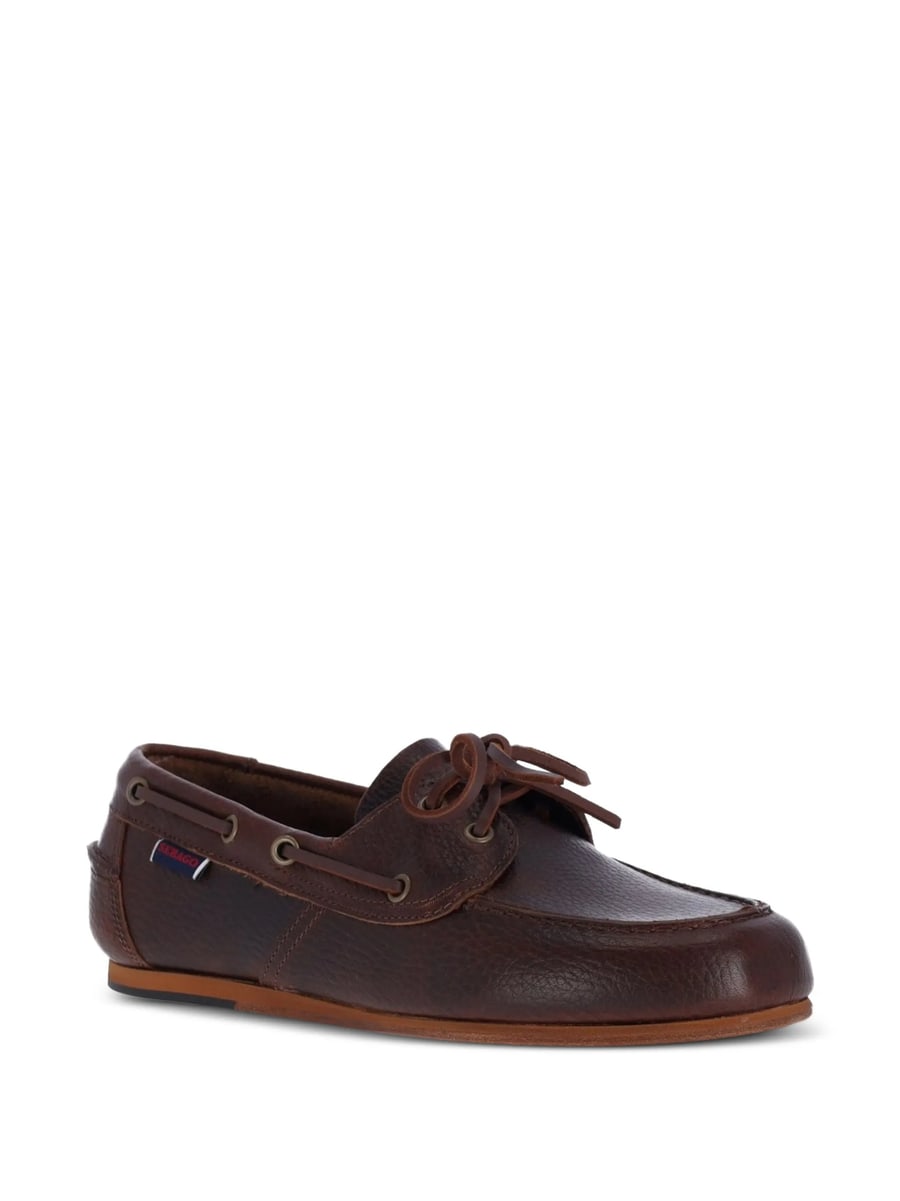 Sebago Sebago Lace-up Leather Loafers, view 3