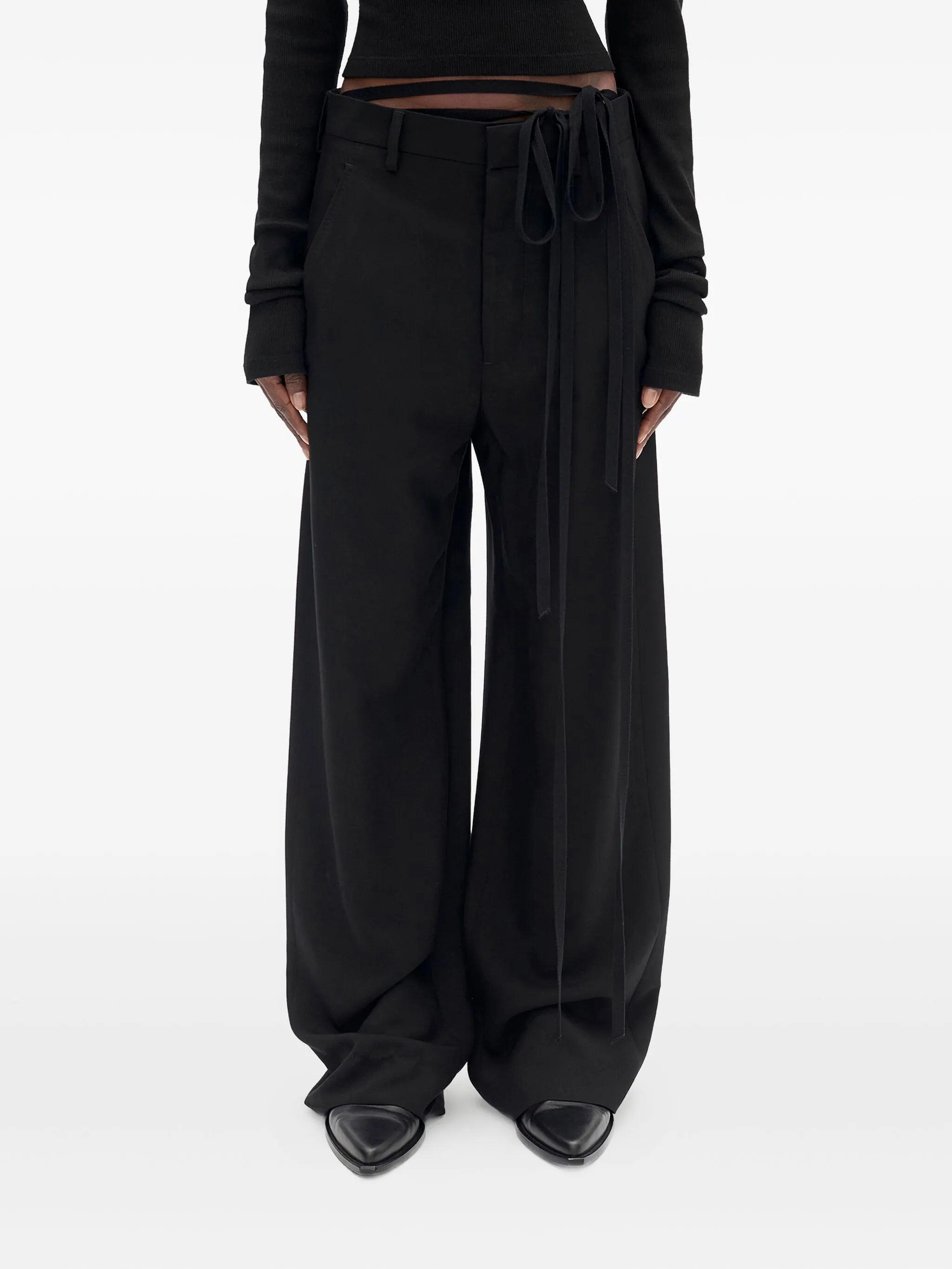 Ann Demeulemeester Ann Demeulemeester Anneke Tie-waist Palazzo Pants