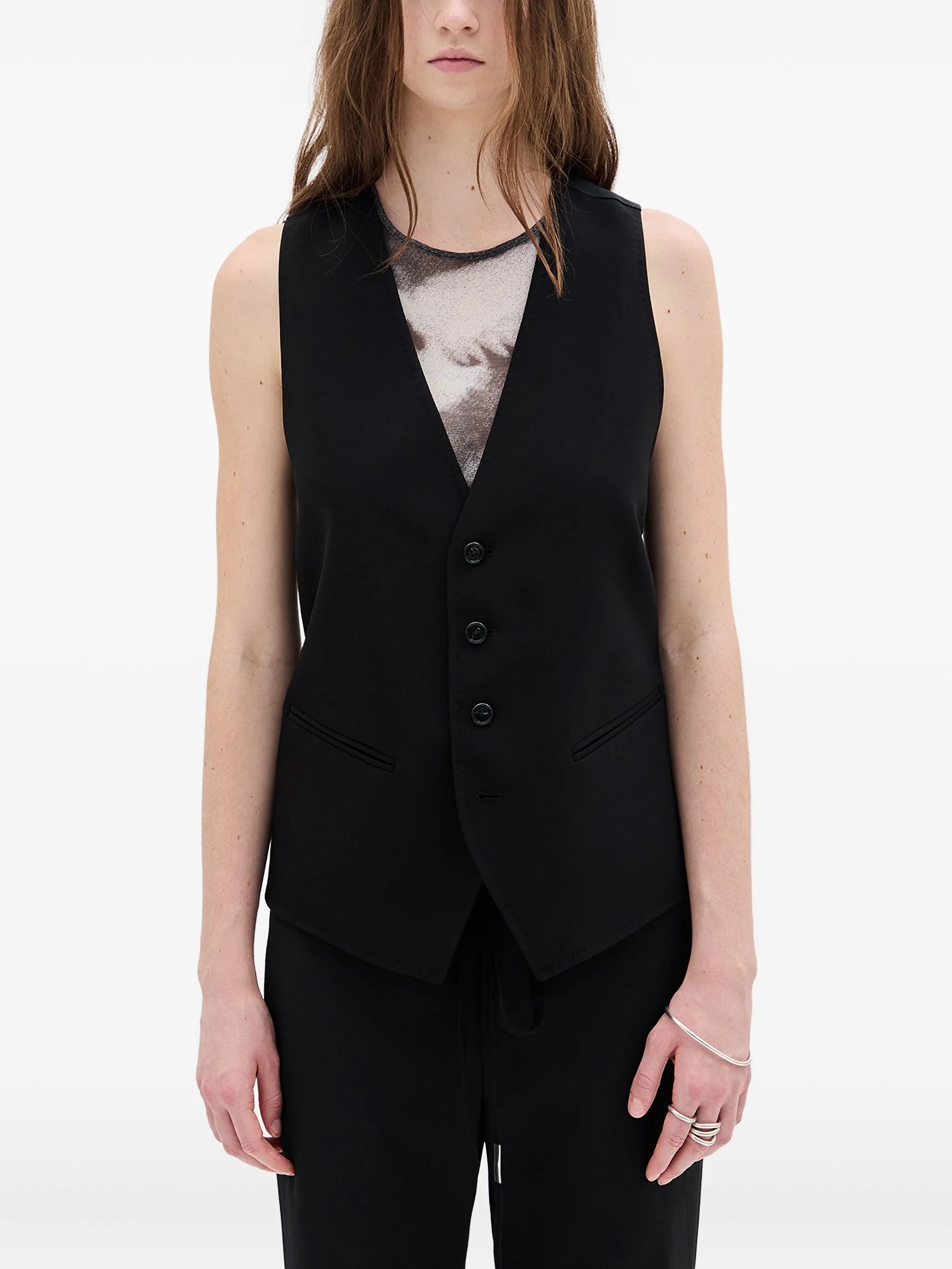 Ann Demeulemeester Ann Demeulemeester Charlotte Button-fastening Waistcoat
