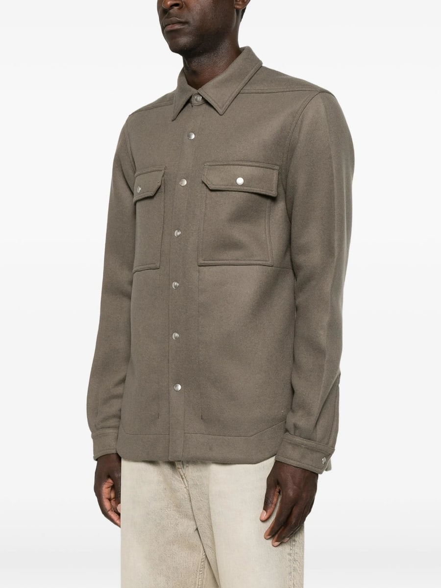 Rick Owens Rick Owens Press-stud Flap-pocket Jacket, view 3