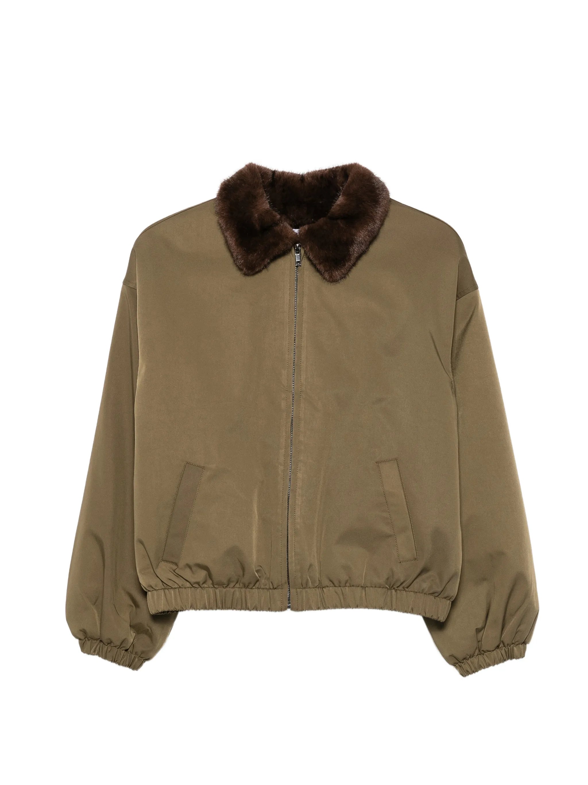 Eleh Eleh Faux-fur-collar Jacket