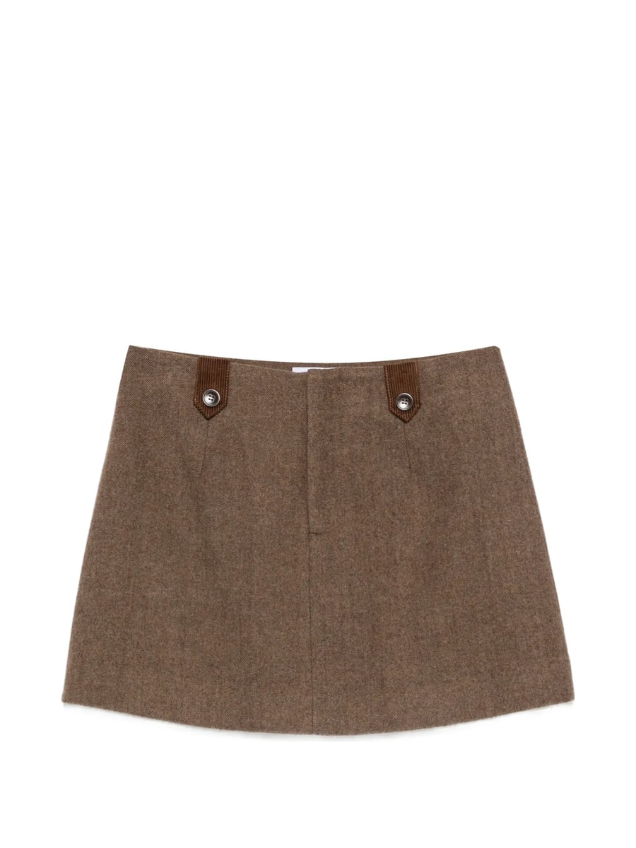 Eleh Eleh Button-detail Mini Skirt