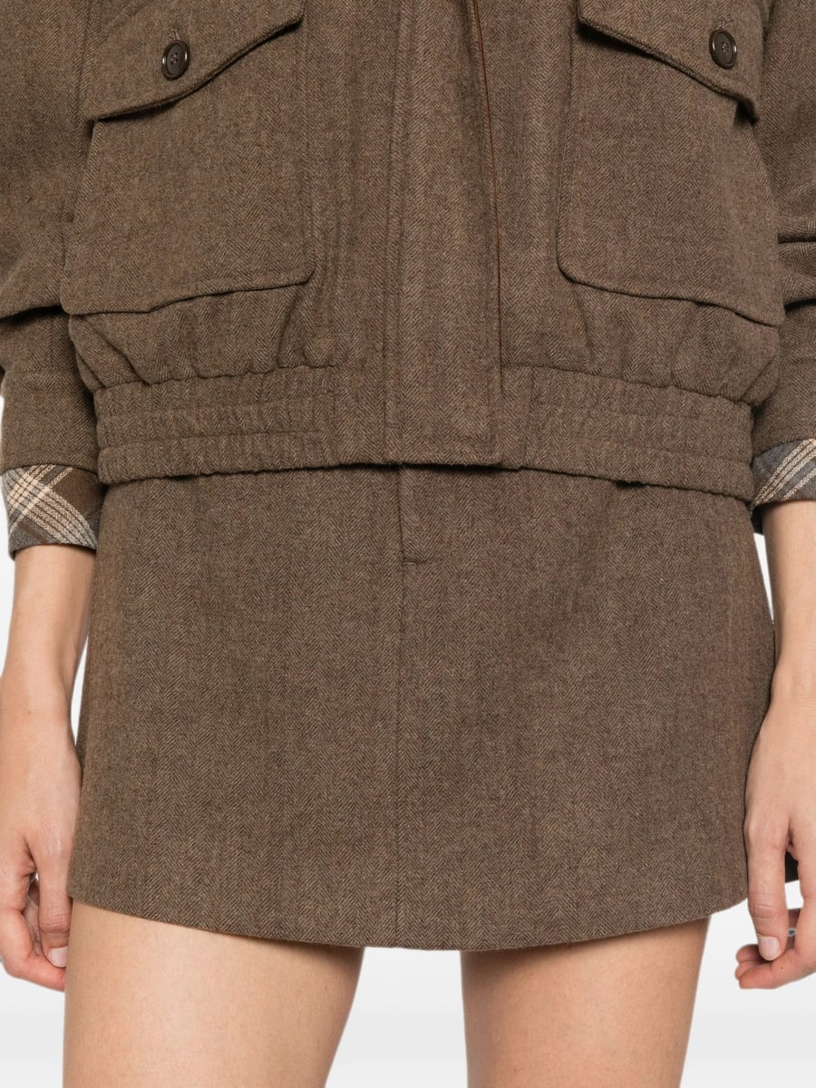 Eleh Eleh Button-detail Mini Skirt, view 4
