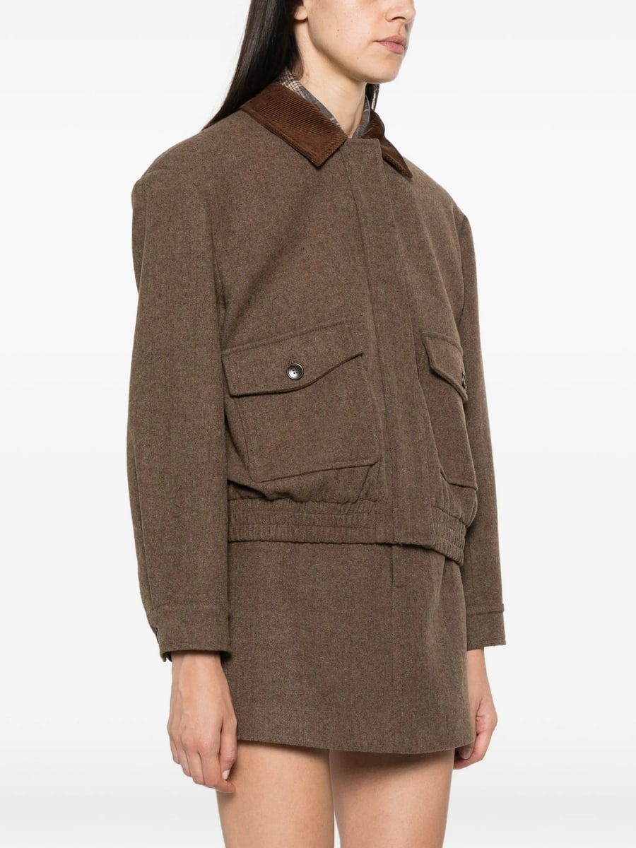 Eleh Eleh Corduroy-collar Jacket, view 5