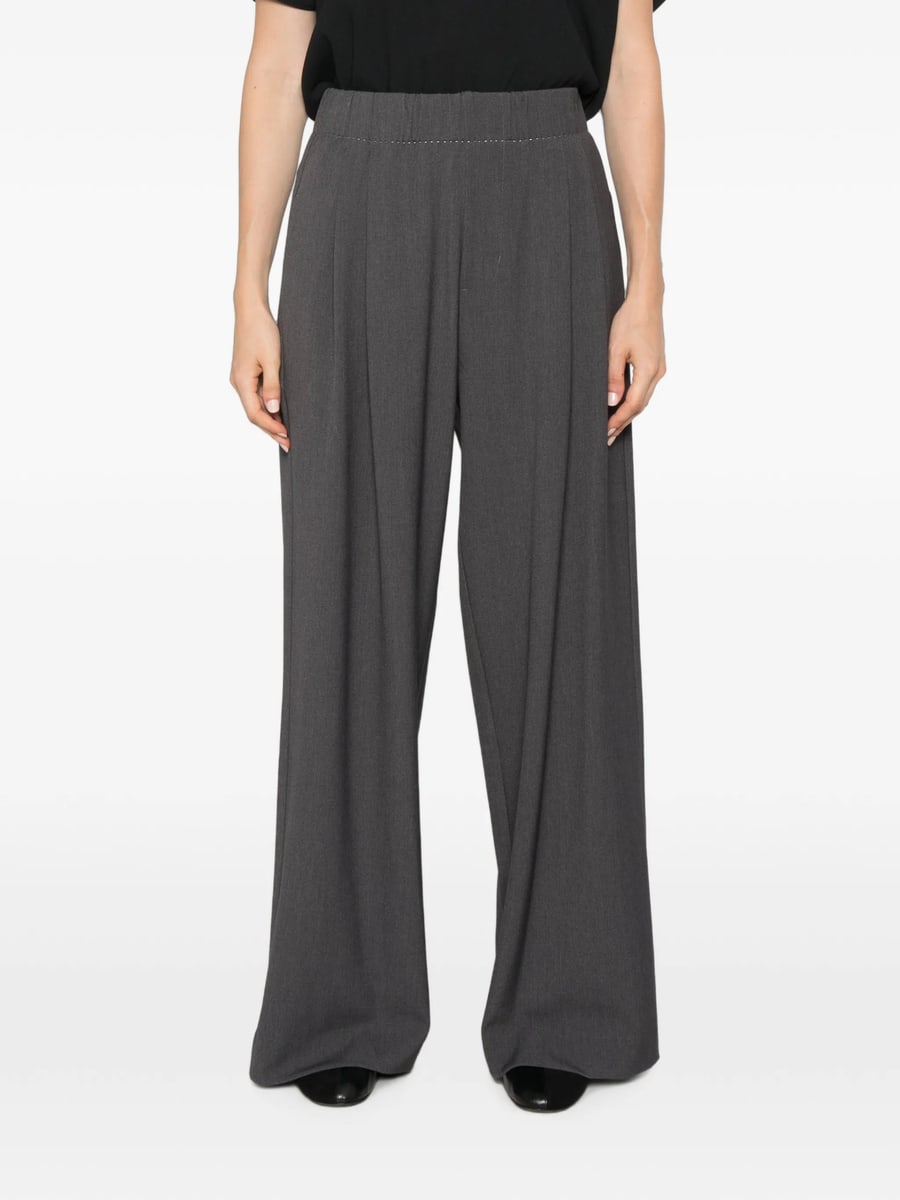 Eleh Eleh Pleated Wide-leg Trousers, view 3