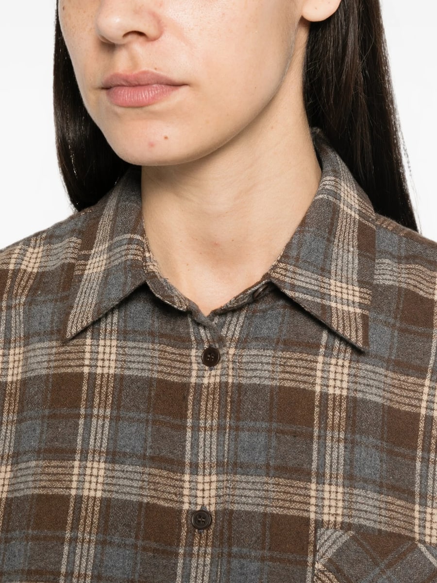 Eleh Eleh Checked Chest-pocket Shirt, view 2