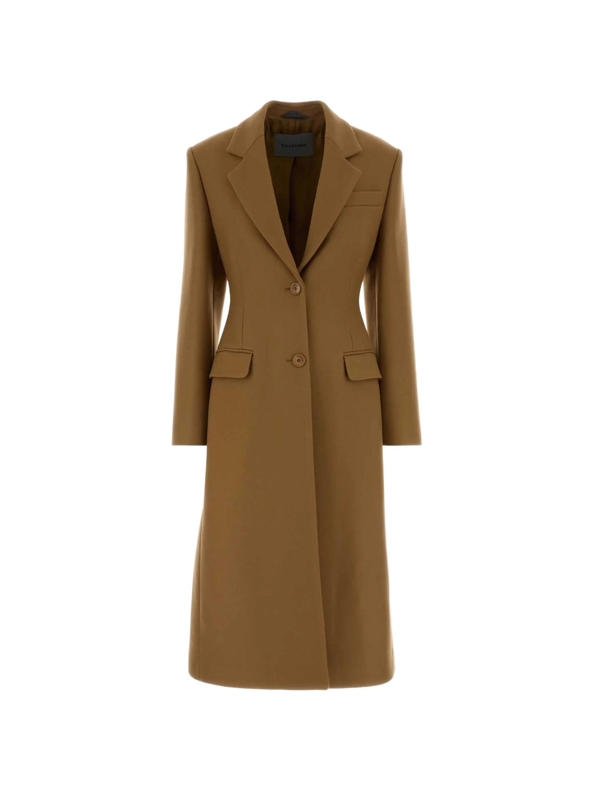 Balenciaga Balenciaga Single-breasted Coat In Camel