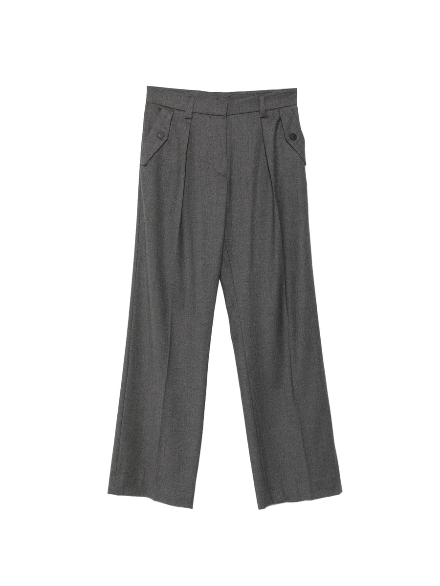 Antonelli Antonelli Salice Pleated Wide-leg Trousers