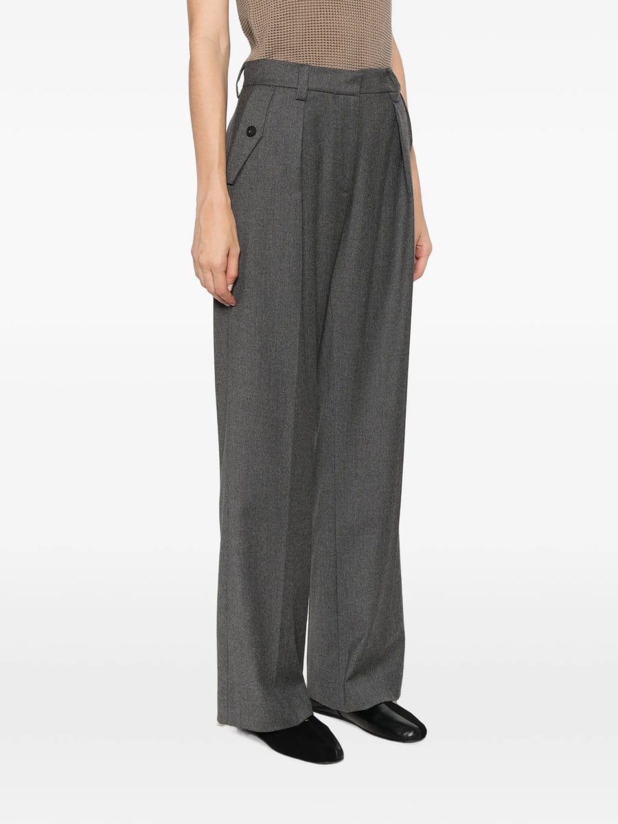 Antonelli Antonelli Salice Pleated Wide-leg Trousers, view 4