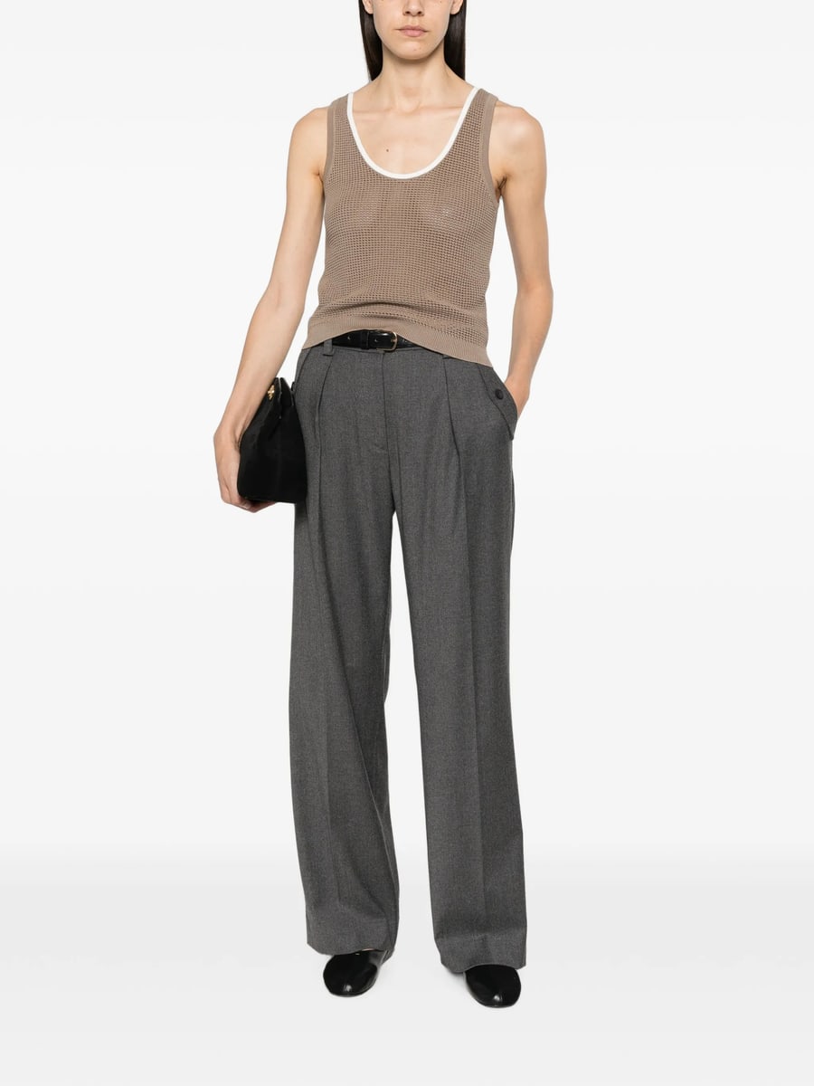 Antonelli Antonelli Salice Pleated Wide-leg Trousers, view 5