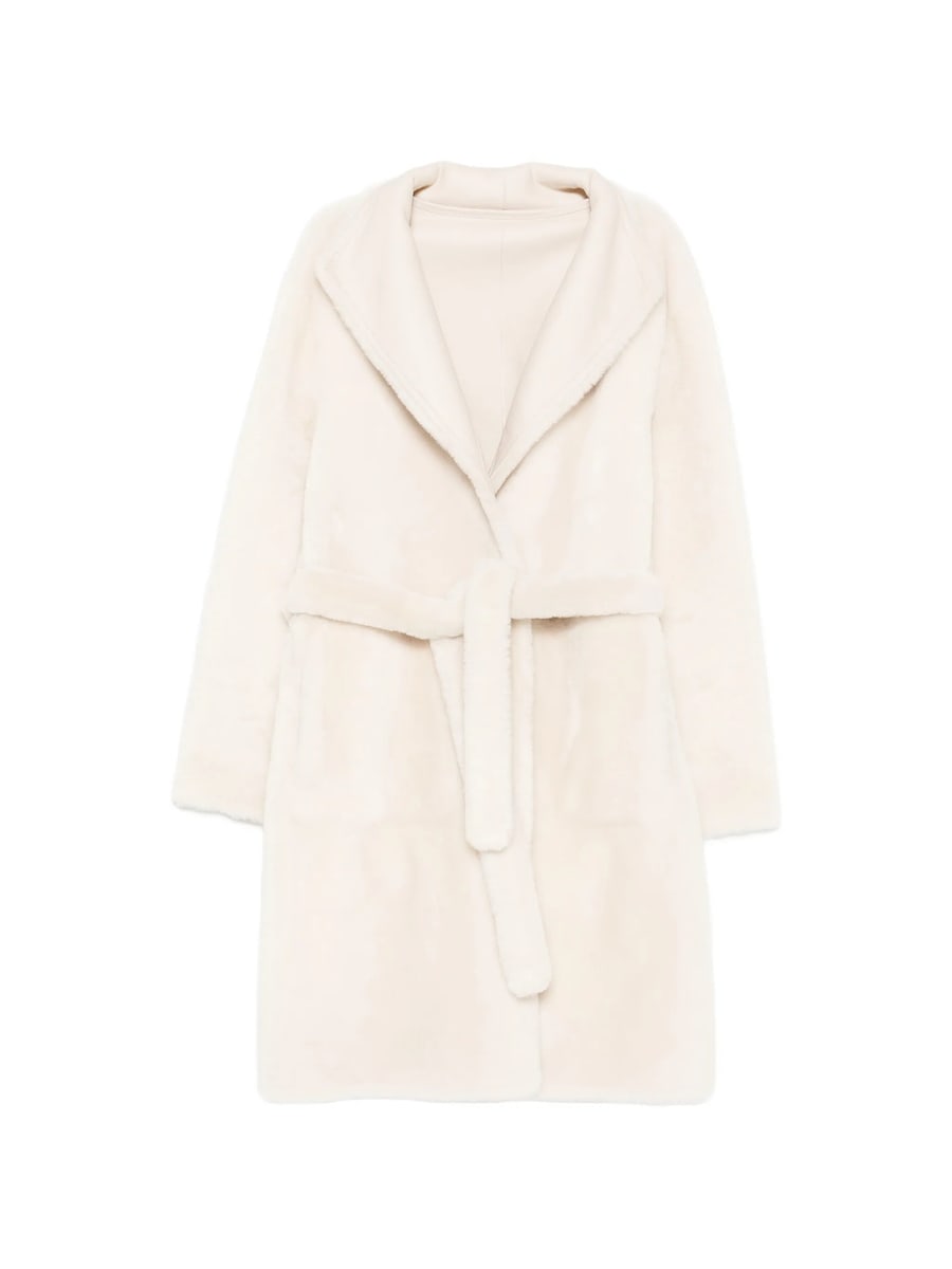 Yves Salomon Yves Salomon Belted Shearling Coat