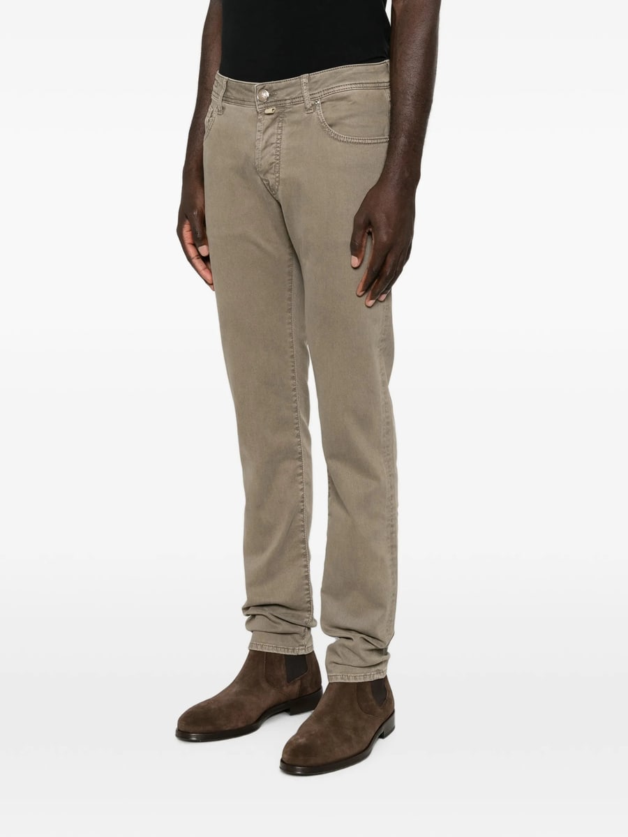 Jacob Cohën Jacob Cohën Nick Logo-patch Five-pocket Trousers, view 4