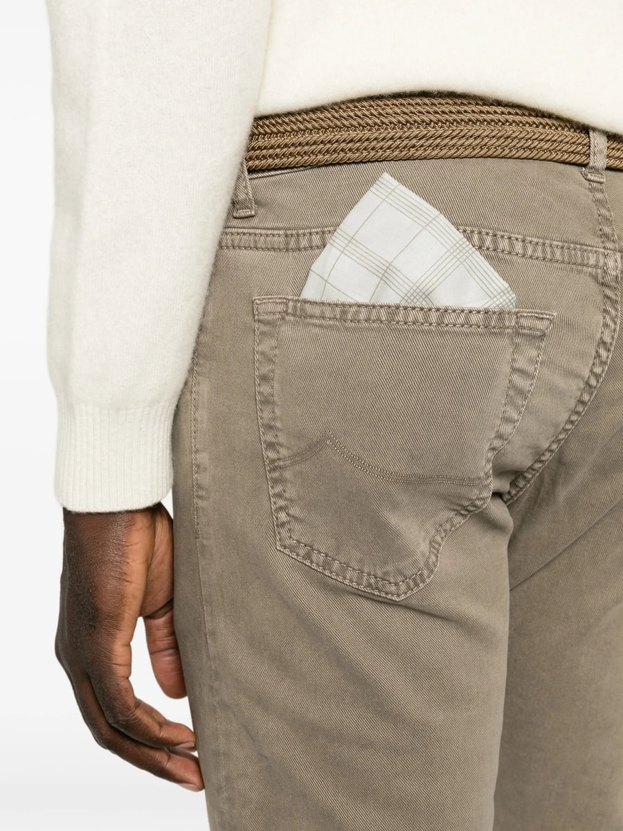 Jacob Cohën Jacob Cohën Nick Logo-patch Five-pocket Trousers, view 5