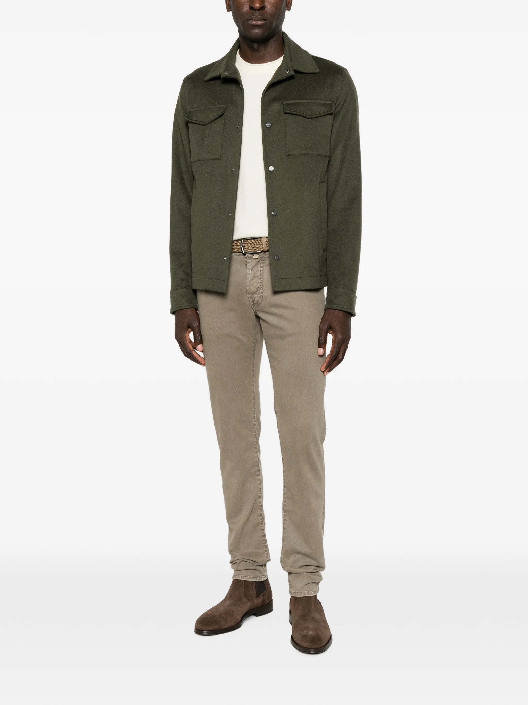 Jacob Cohën Jacob Cohën Nick Logo-patch Five-pocket Trousers, view 2
