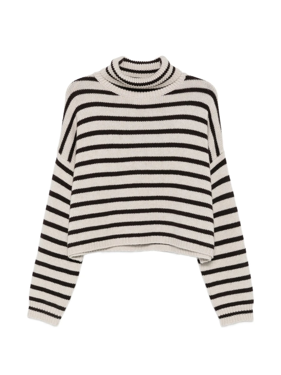 Lisa Yang Lisa Yang Zerlina Striped Roll-neck Sweater