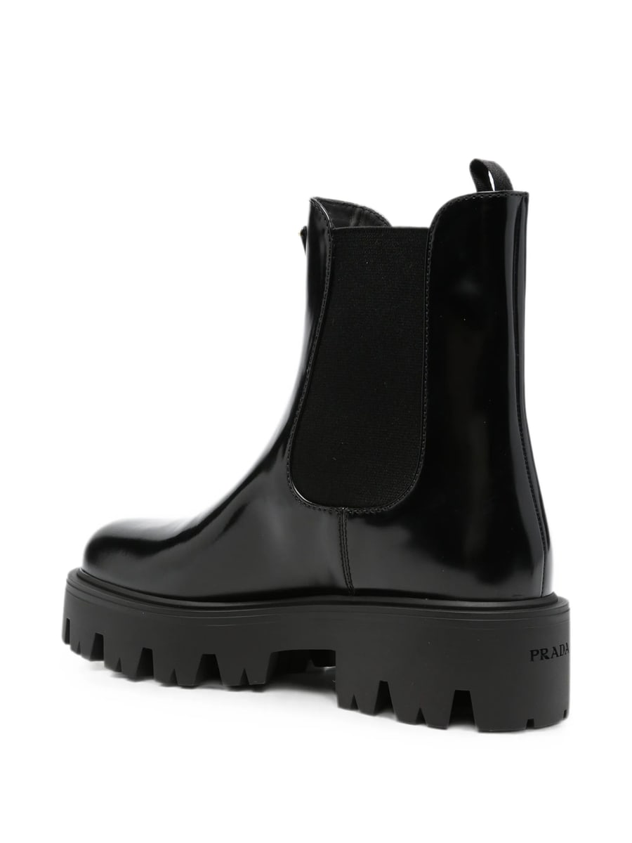 Prada Prada Logo-plaque Chelsea Boots, view 2