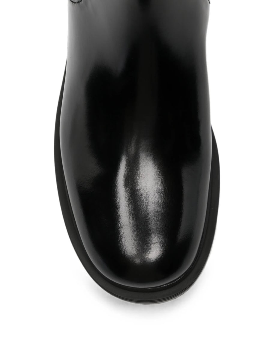 Prada Prada Logo-plaque Chelsea Boots, view 3