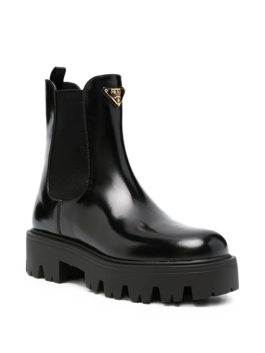 Prada Prada Logo-plaque Chelsea Boots, view 4