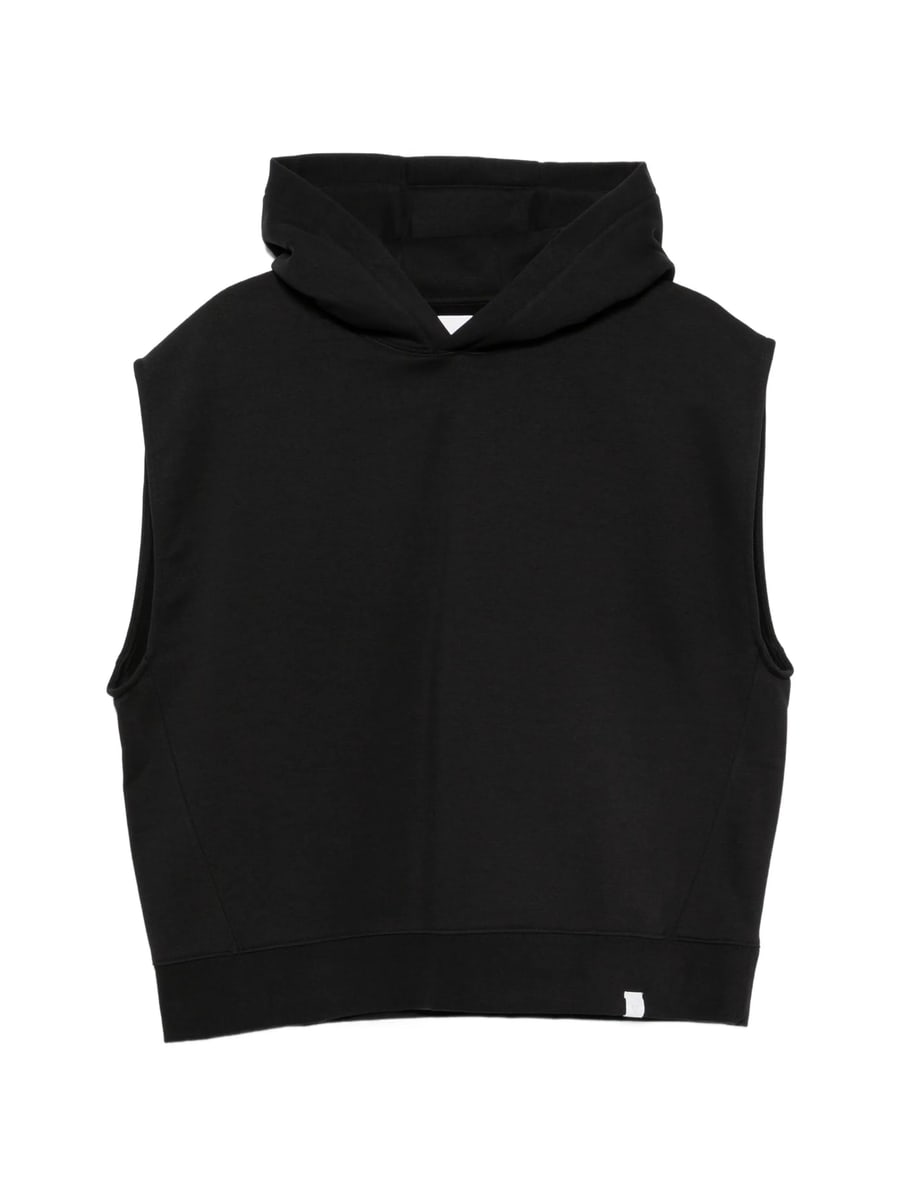 Woc Woc Layered-shoulder Hoodie