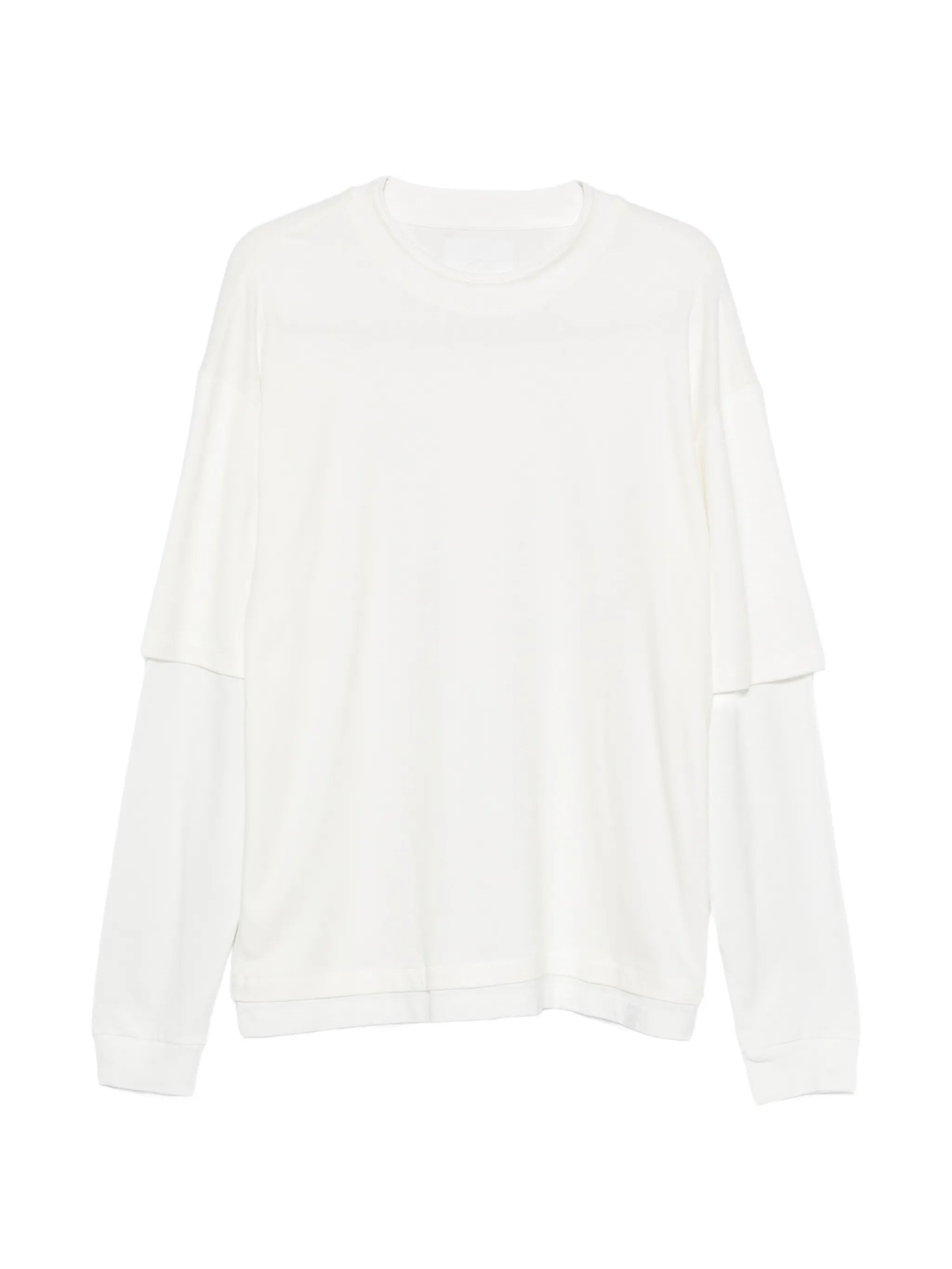 Woc Woc Orange Layered-sleeve Crew-neck T-shirt