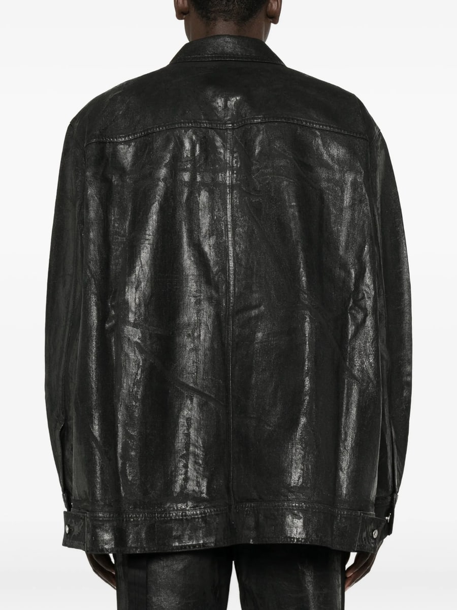 Rick Owens DRKSHDW Rick Owens Drkshdw Button-up Denim Jacket, view 5
