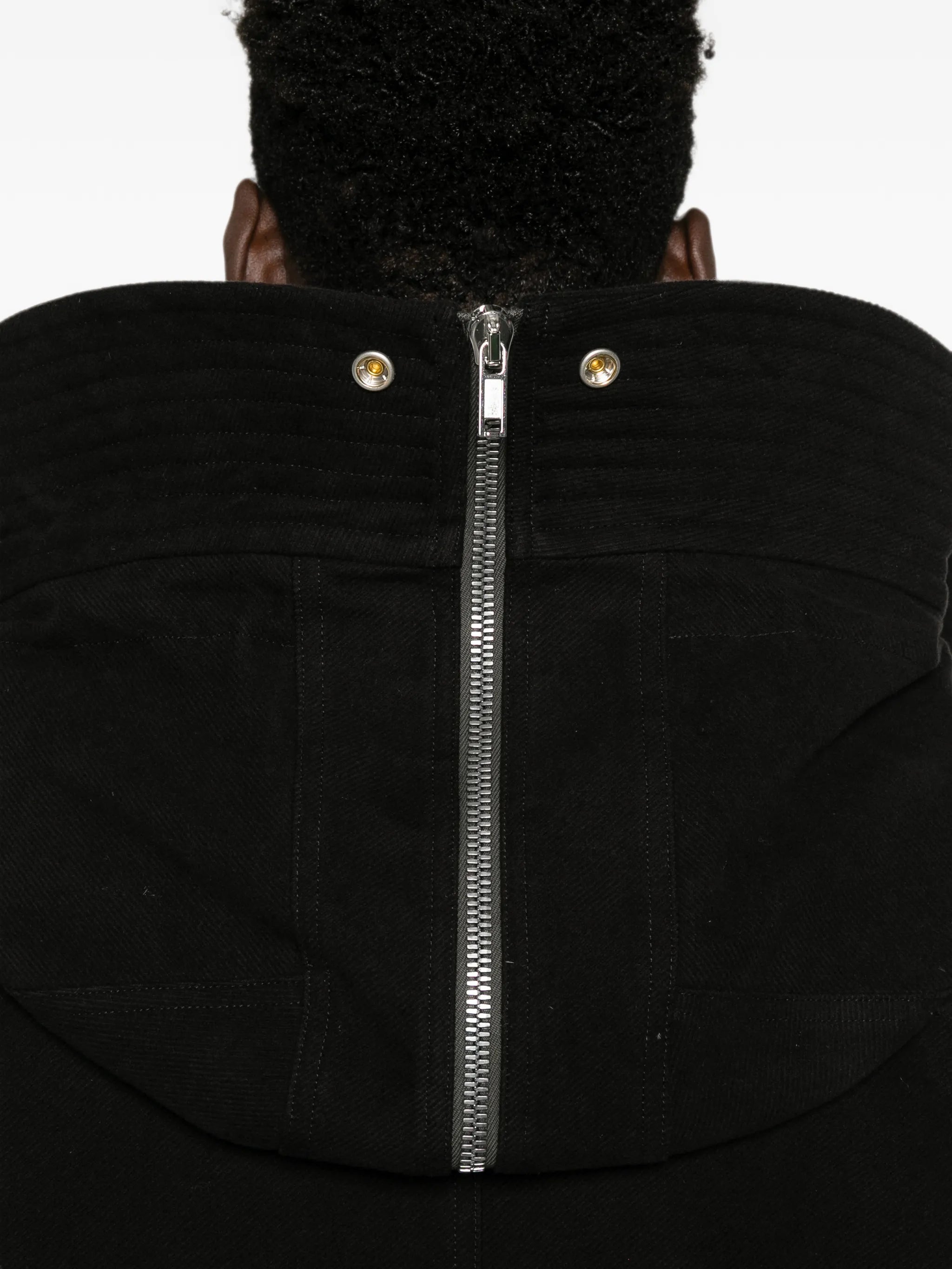 Rick Owens Rick Owens Drawstring-hood Zipped Coat, view 2