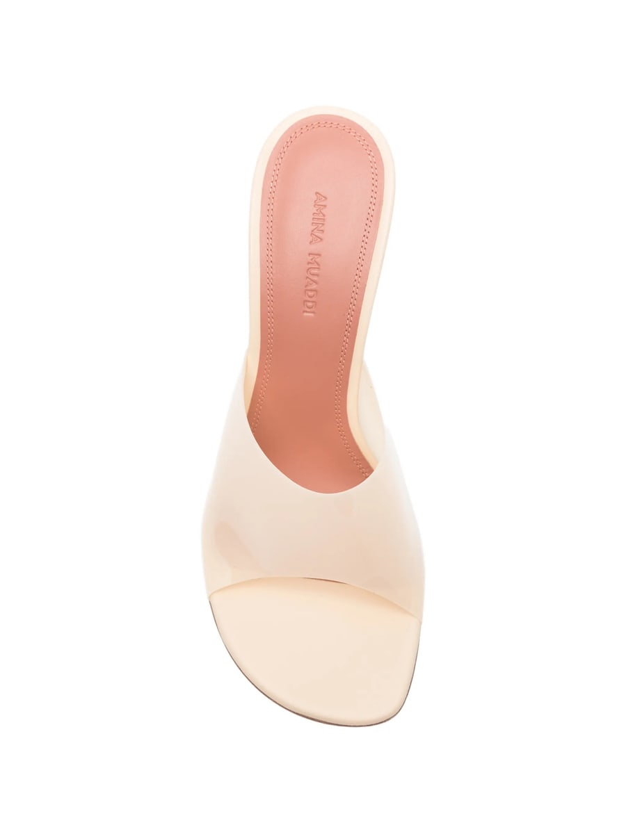 Amina Muaddi Amina Muaddi Taylor Transparent Mules, view 2