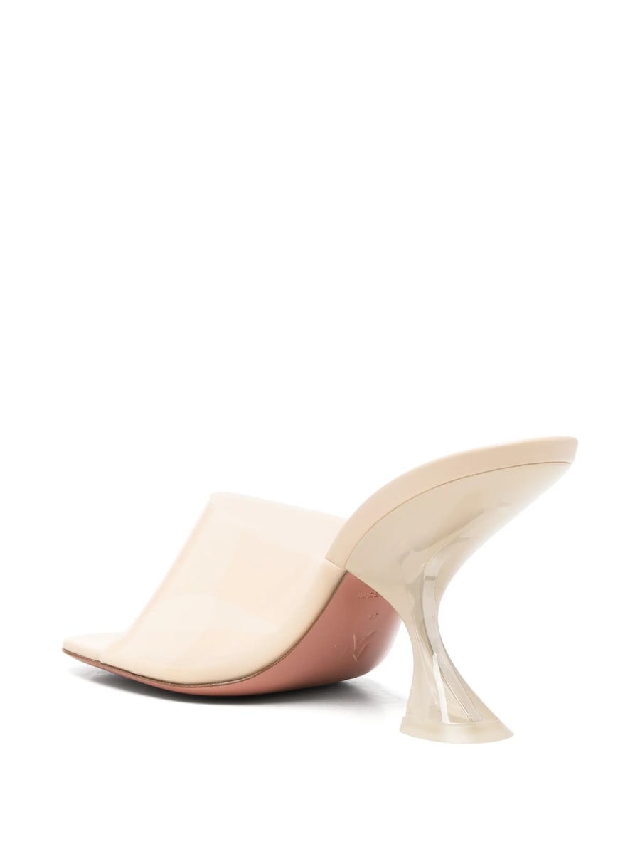 Amina Muaddi Amina Muaddi Taylor Transparent Mules, view 4