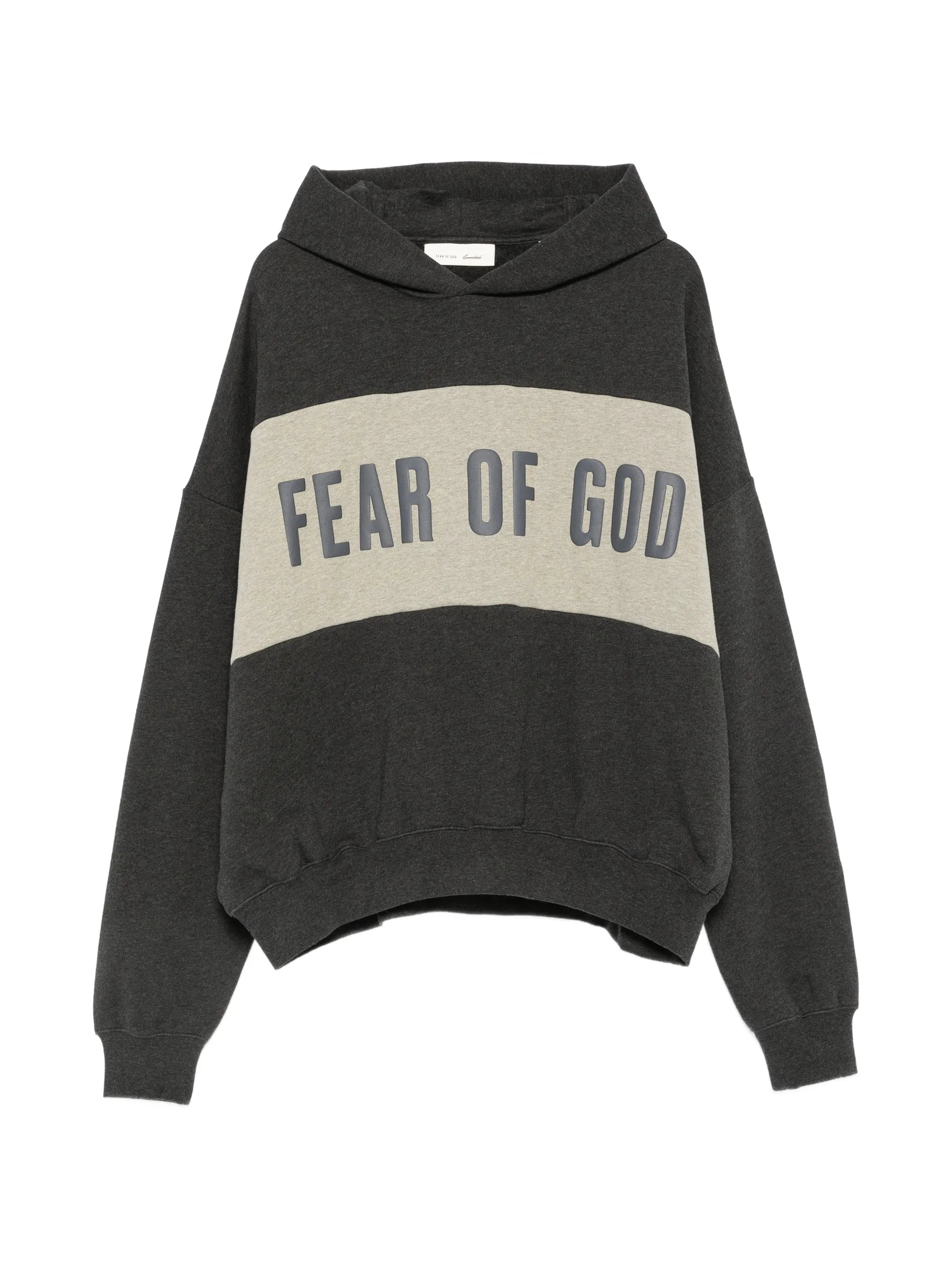 Fear of God Essentials Fear Of God Essentials Logo-print Panelled Hoodie
