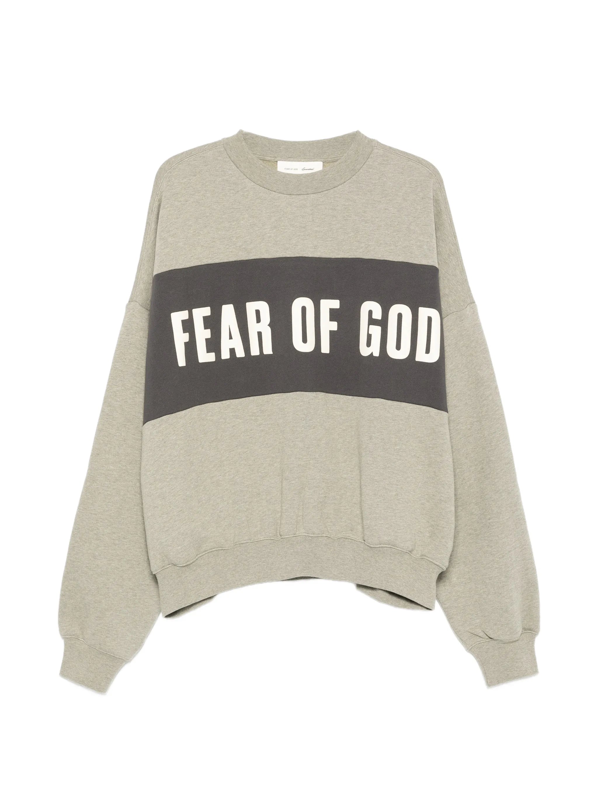 Fear of God Essentials Fear Of God Essentials Cropped Relaxed Panelled Sweatshirt