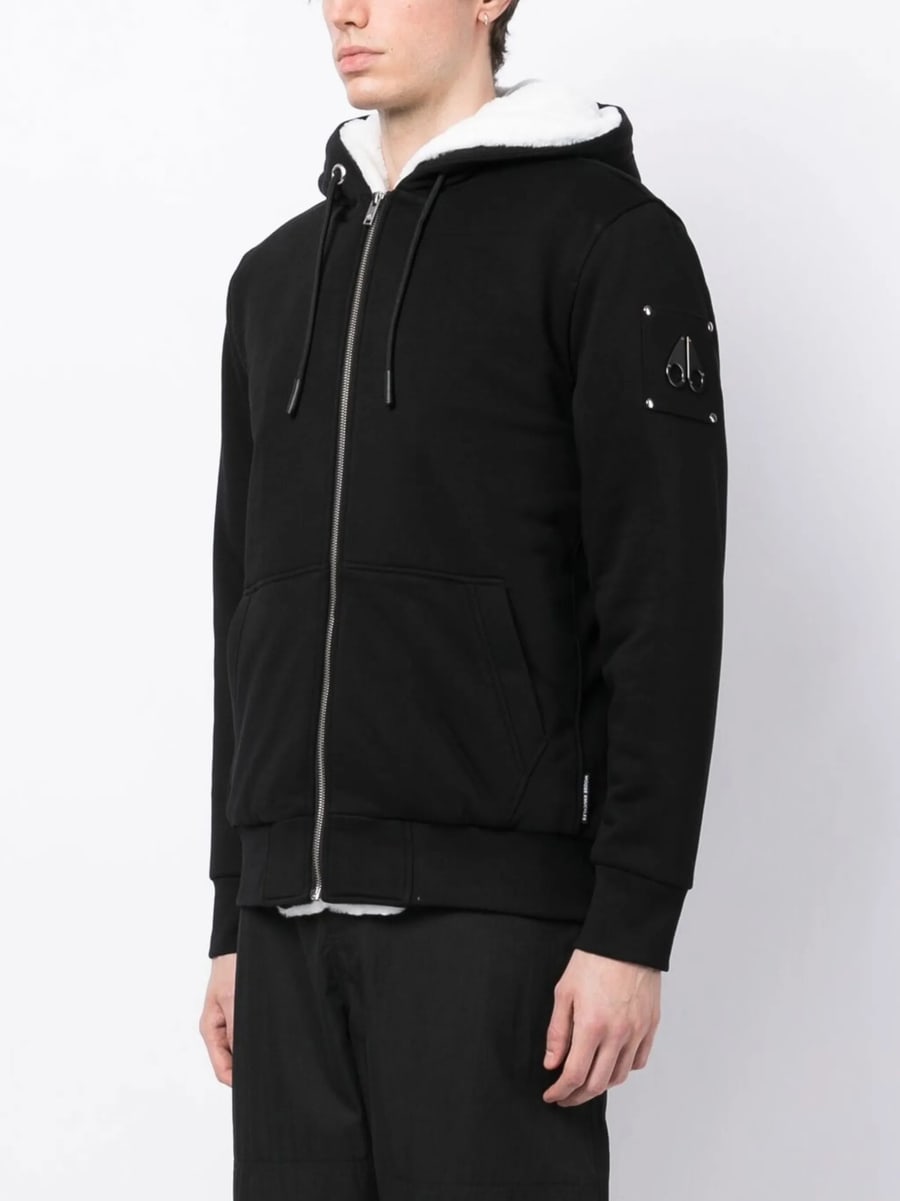 Moose Knuckles Moose Knuckles Logo-plaque Zip-up Hooded Jacket, view 2