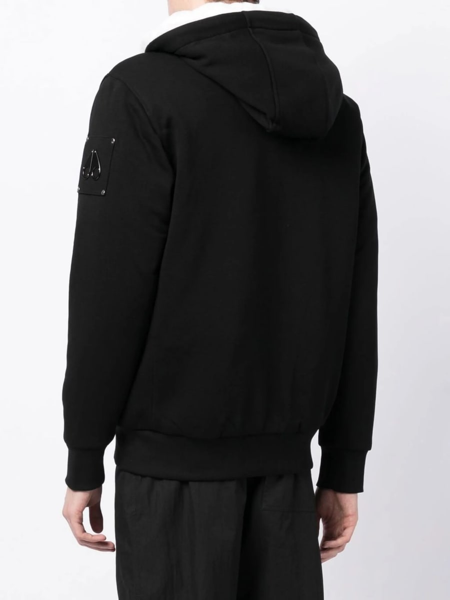 Moose Knuckles Moose Knuckles Logo-plaque Zip-up Hooded Jacket, view 4